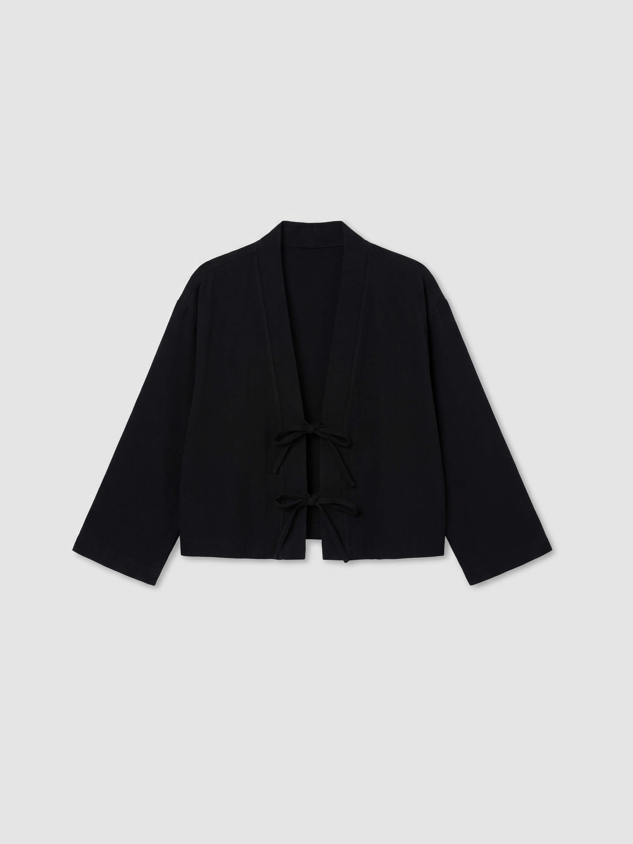 LCW Modest Şal Yaka Oversize Kadın Kimono görsel 5