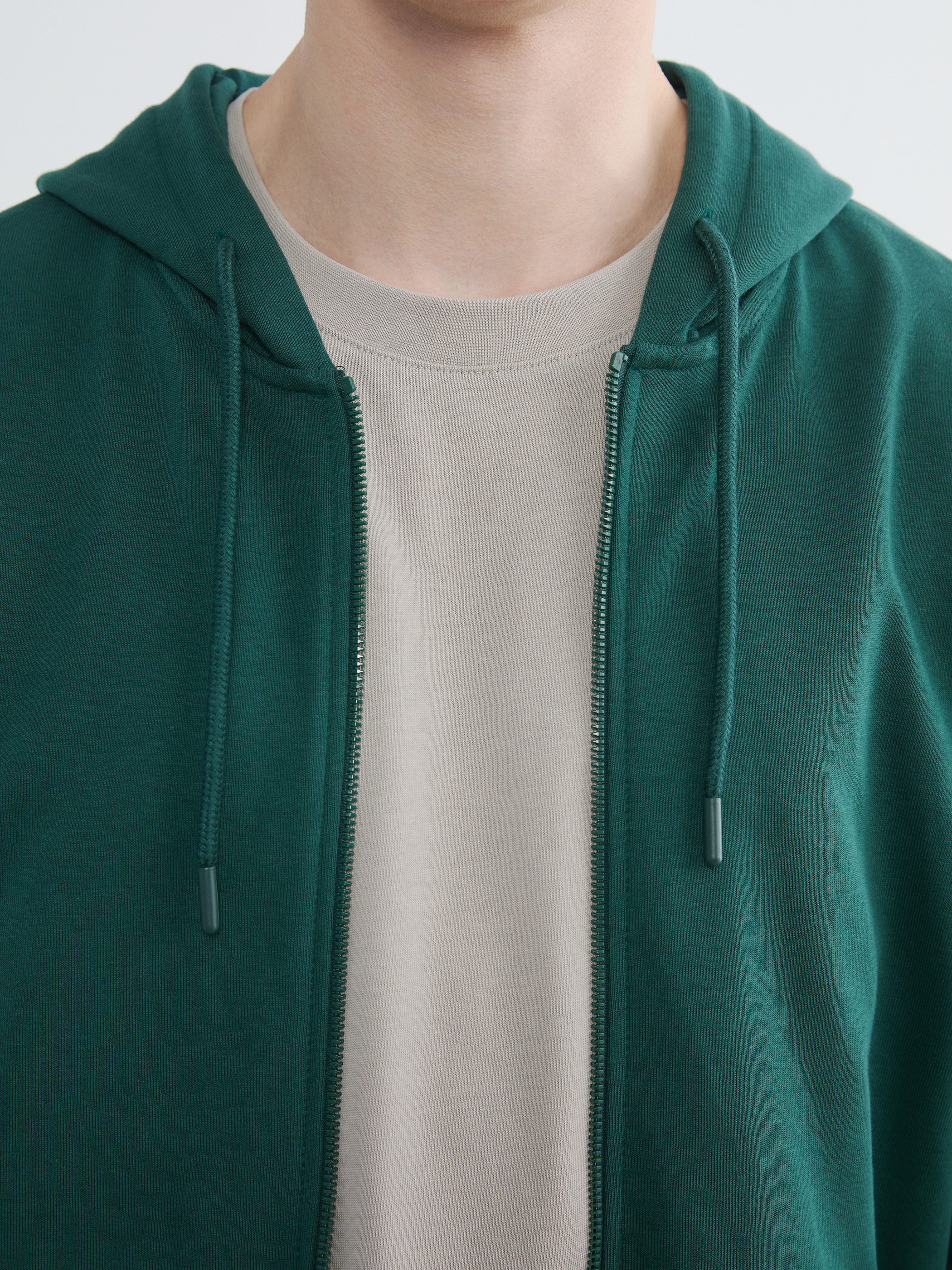 XSIDE Kapüşonlu Erkek Fermuarlı Sweatshirt görsel 4