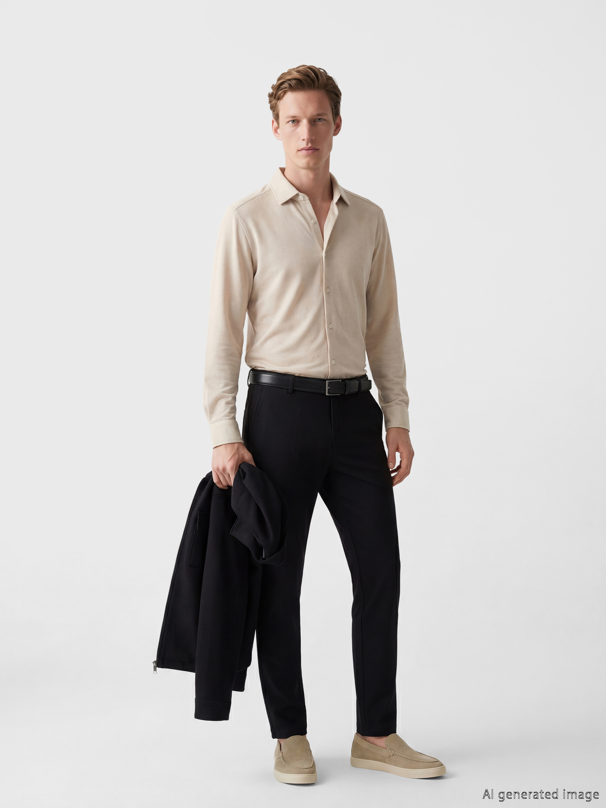 SOUTHBLUE Slim Fit Erkek Oxford Gömlek görsel 2