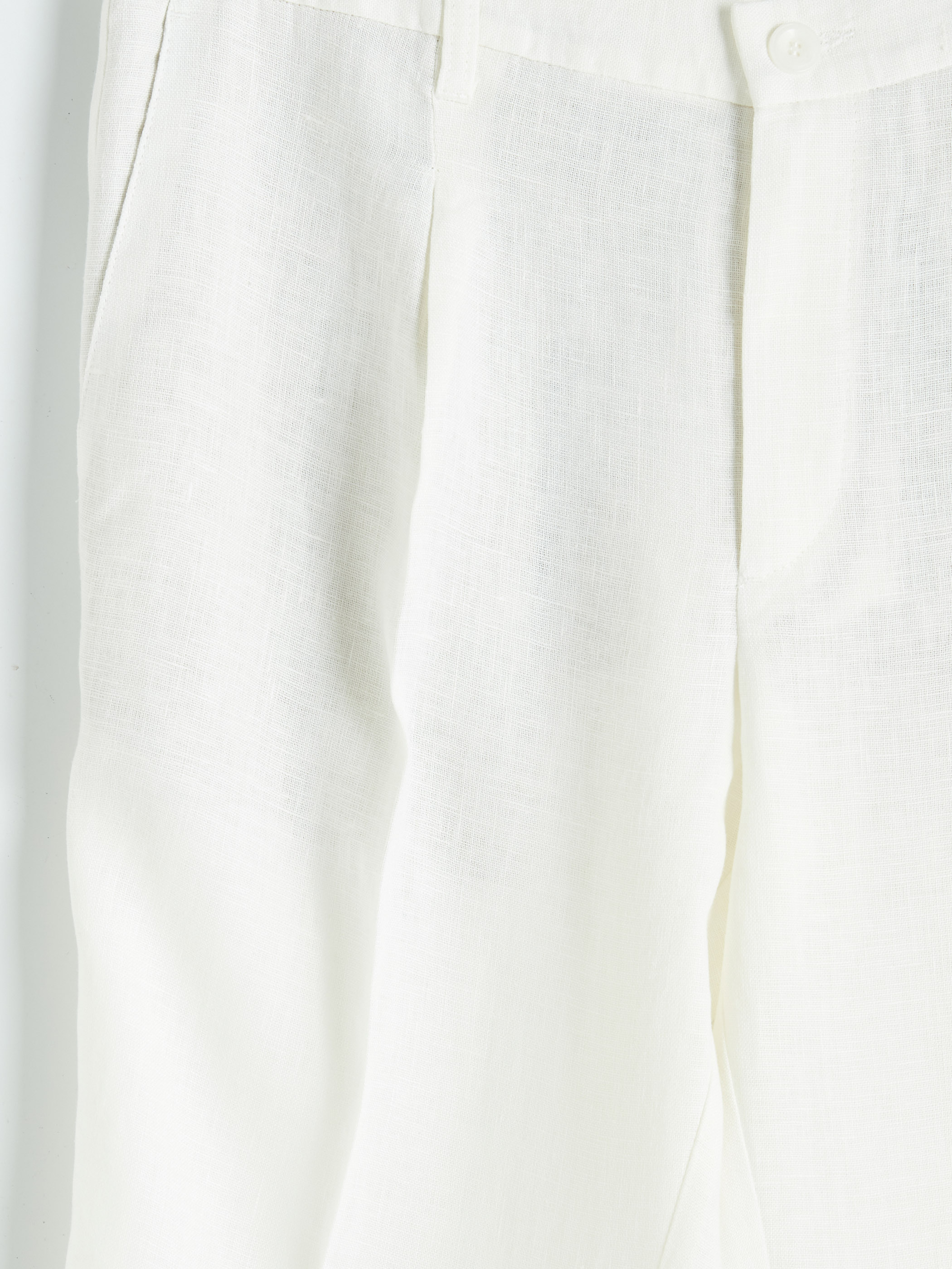 SOUTHBLUE Regular Fit %100 Keten Erkek Pileli Pantolon görsel 7