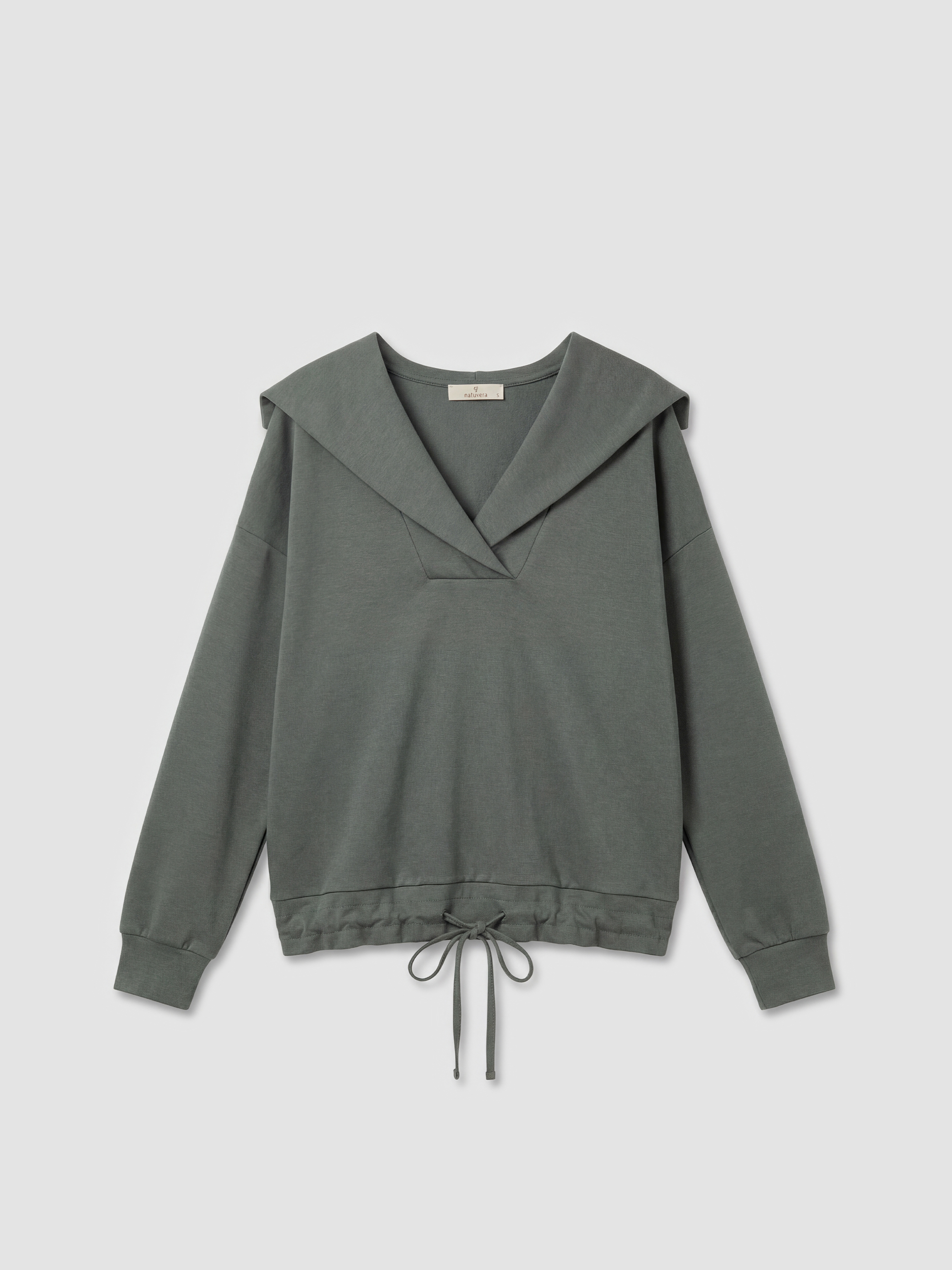 Natuvera V Yaka Kadın Sweatshirt görsel 6