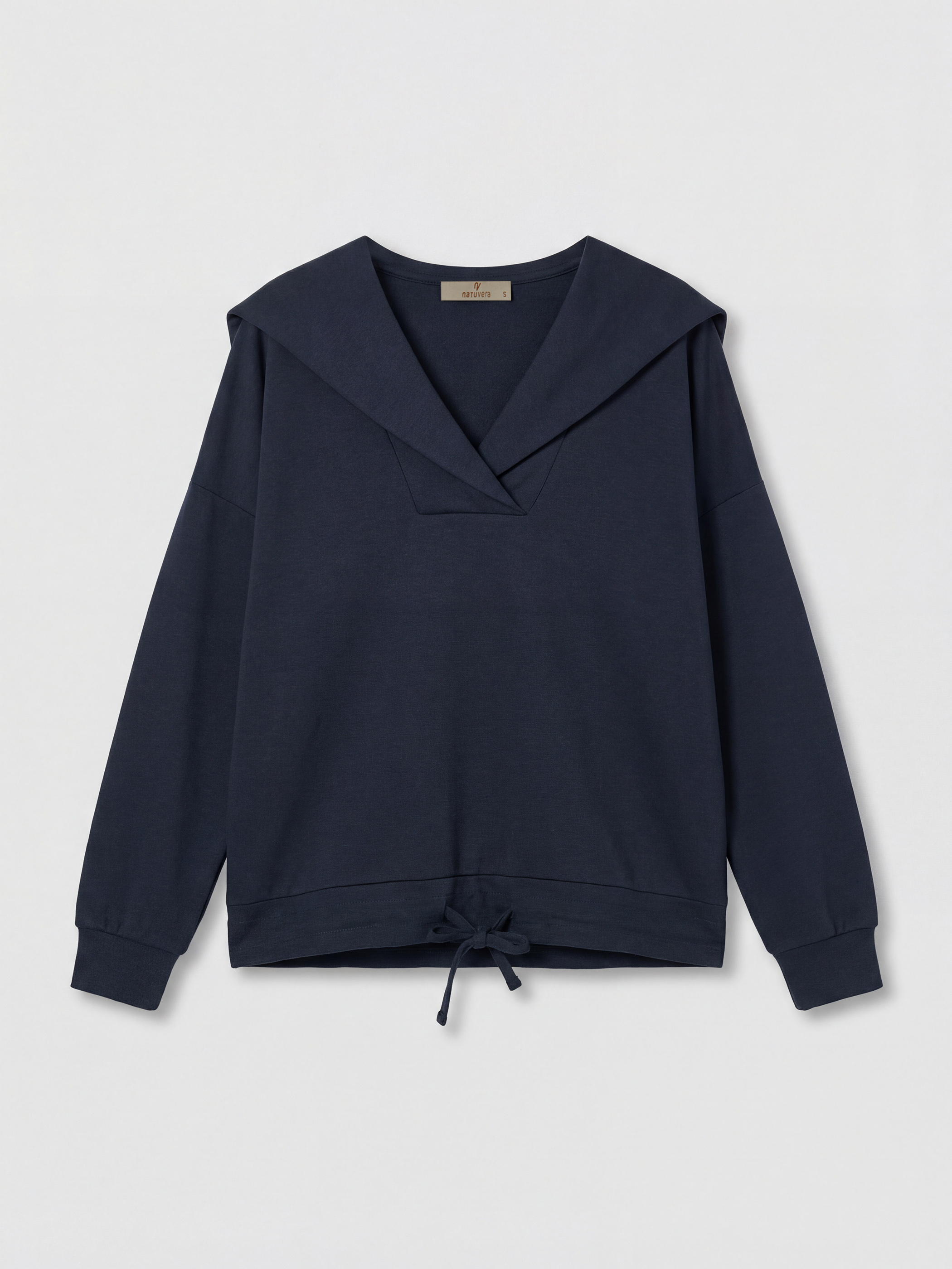 Natuvera V Yaka Kadın Sweatshirt görsel 5