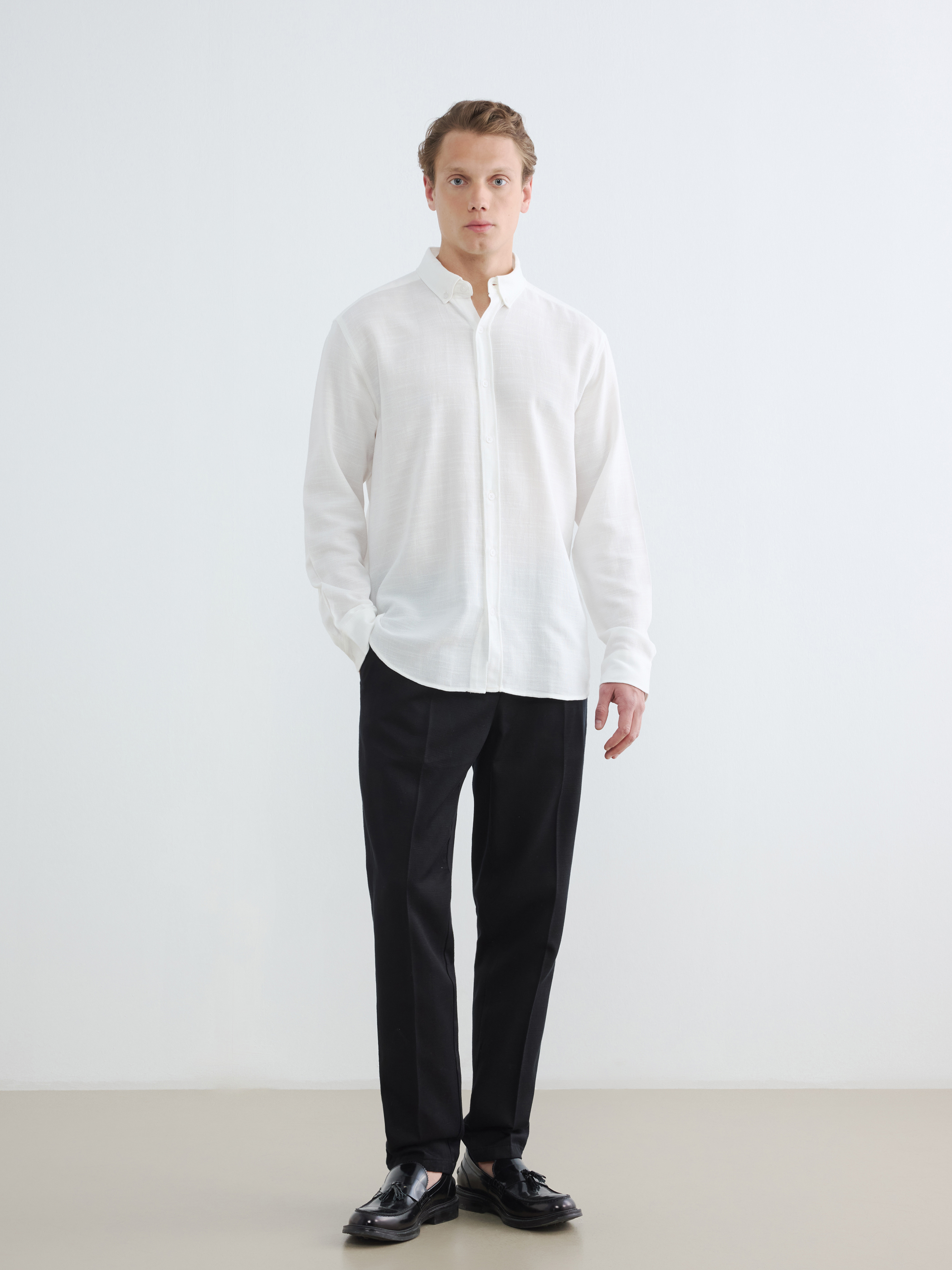 LCW Vision Regular Fit Erkek Pileli Pantolon