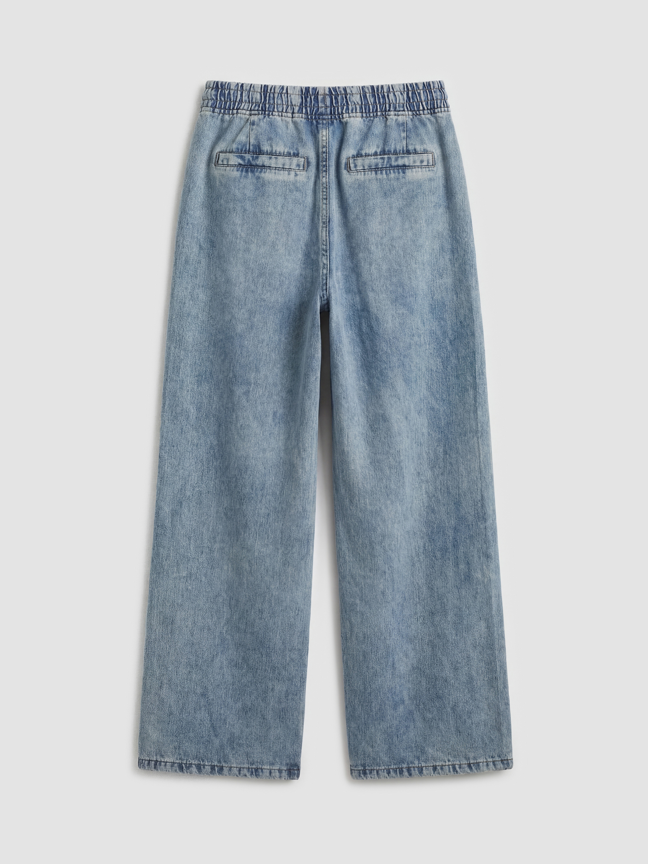 XSIDE Beli Lastikli Wideleg Kadın Jean Pantolon görsel 6
