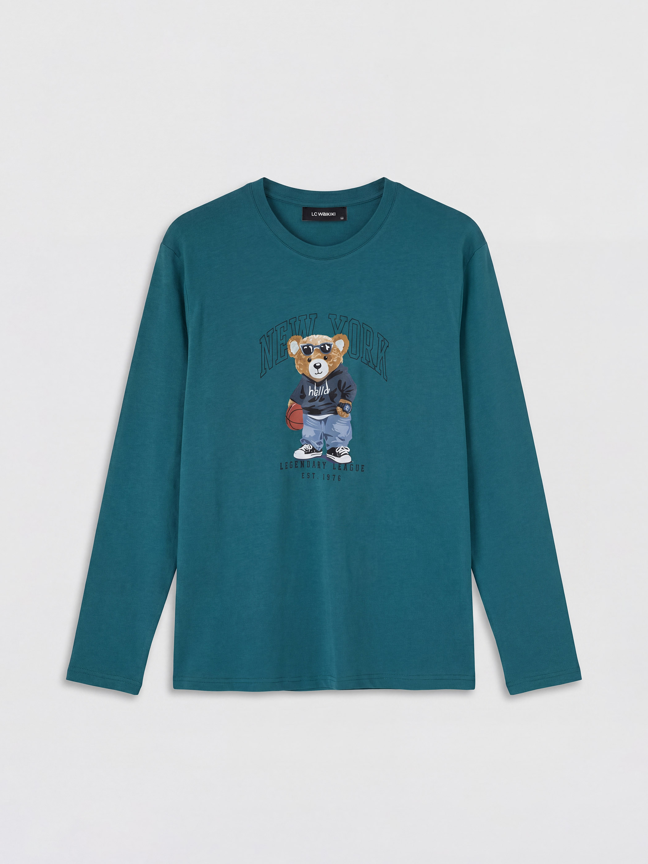 LC WAIKIKI Regular Fit Teddy Baskılı Erkek Pijama Takımı görsel 7