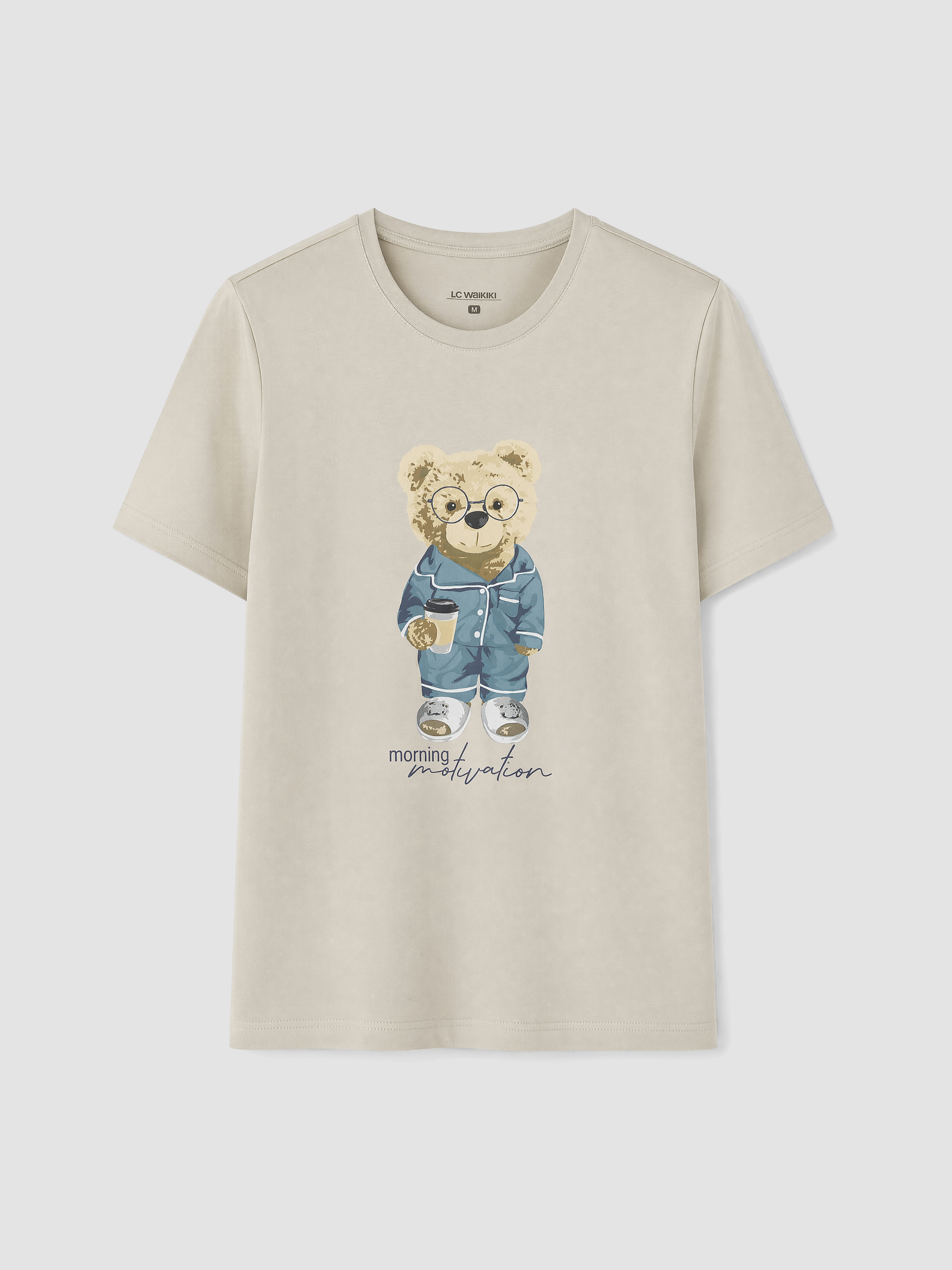 LC WAIKIKI Regular Fit Teddy Baskılı Erkek Pijama Takım görsel 6