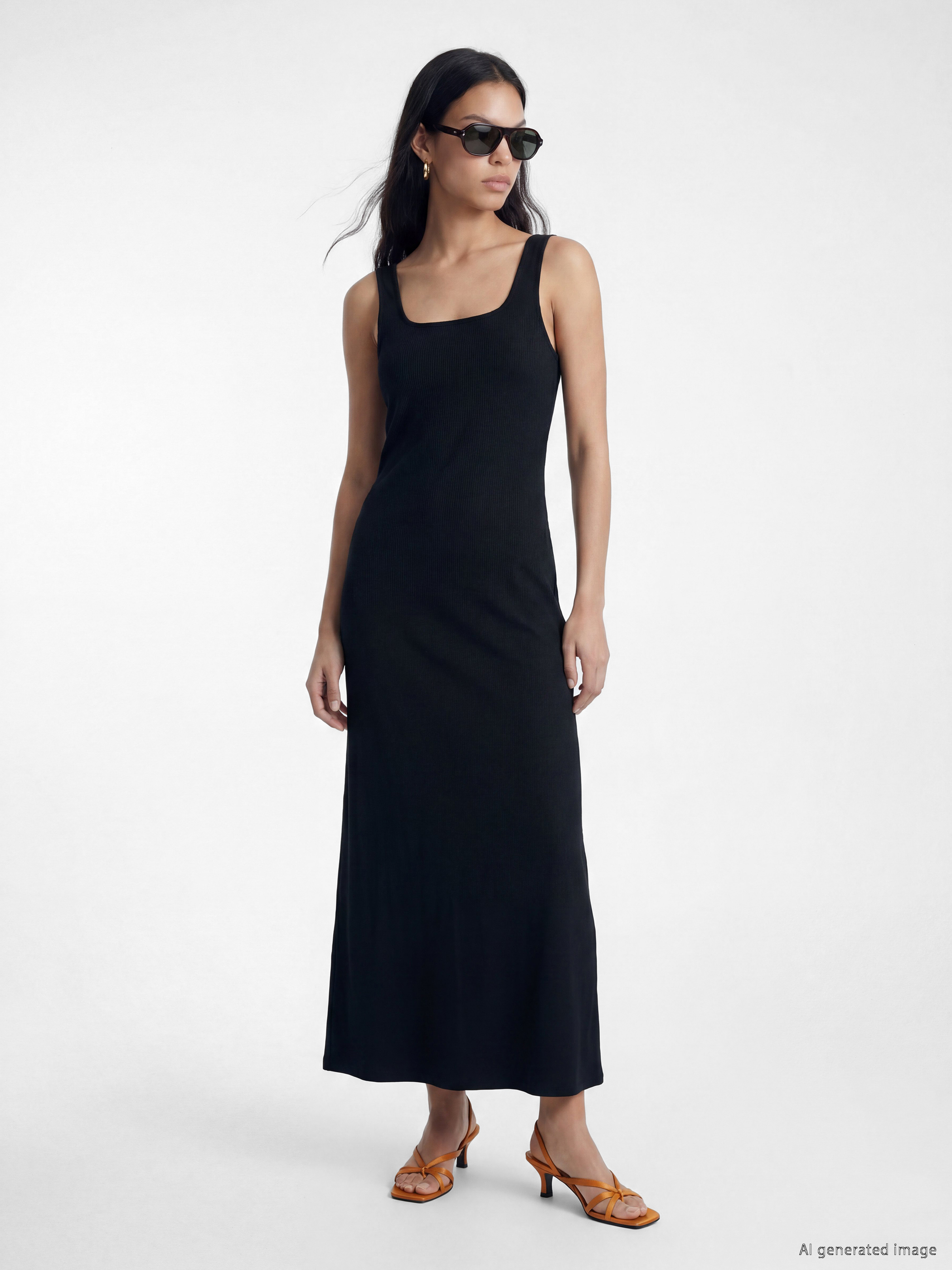 LCW Vision Kare Yaka Bodycon Elbise