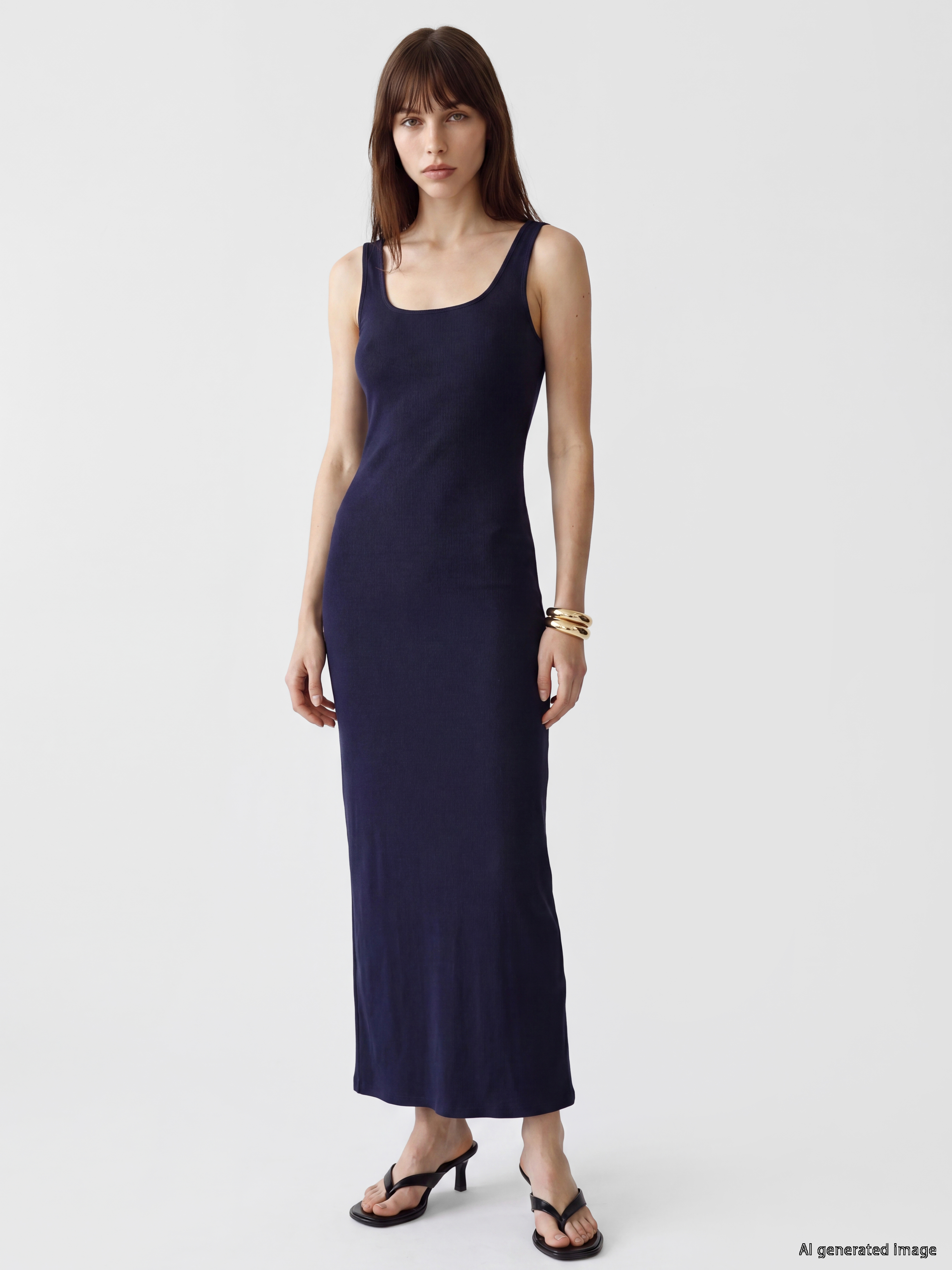LCW Vision Kare Yaka Bodycon Elbise