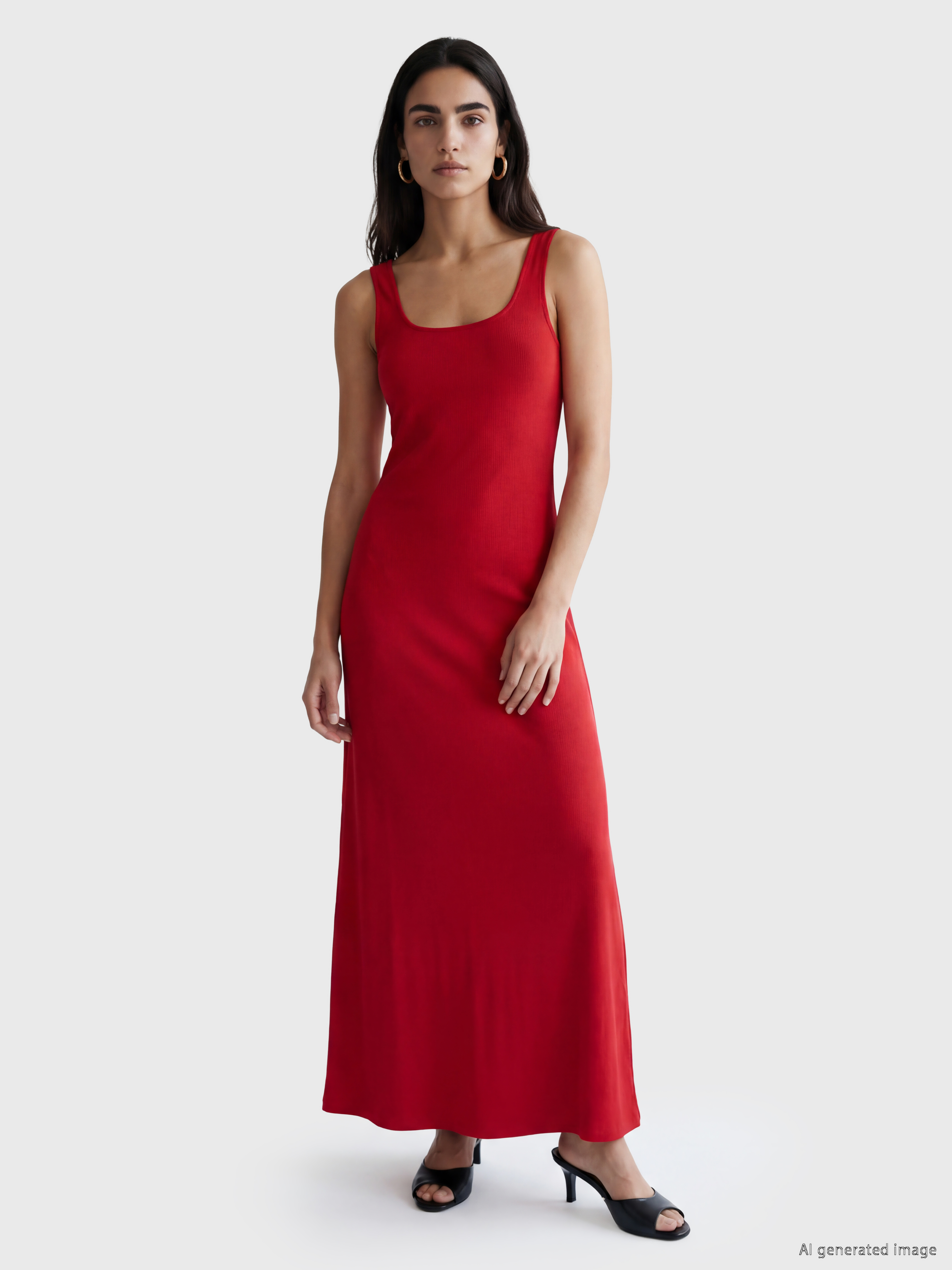 LCW Vision Kare Yaka Bodycon Elbise