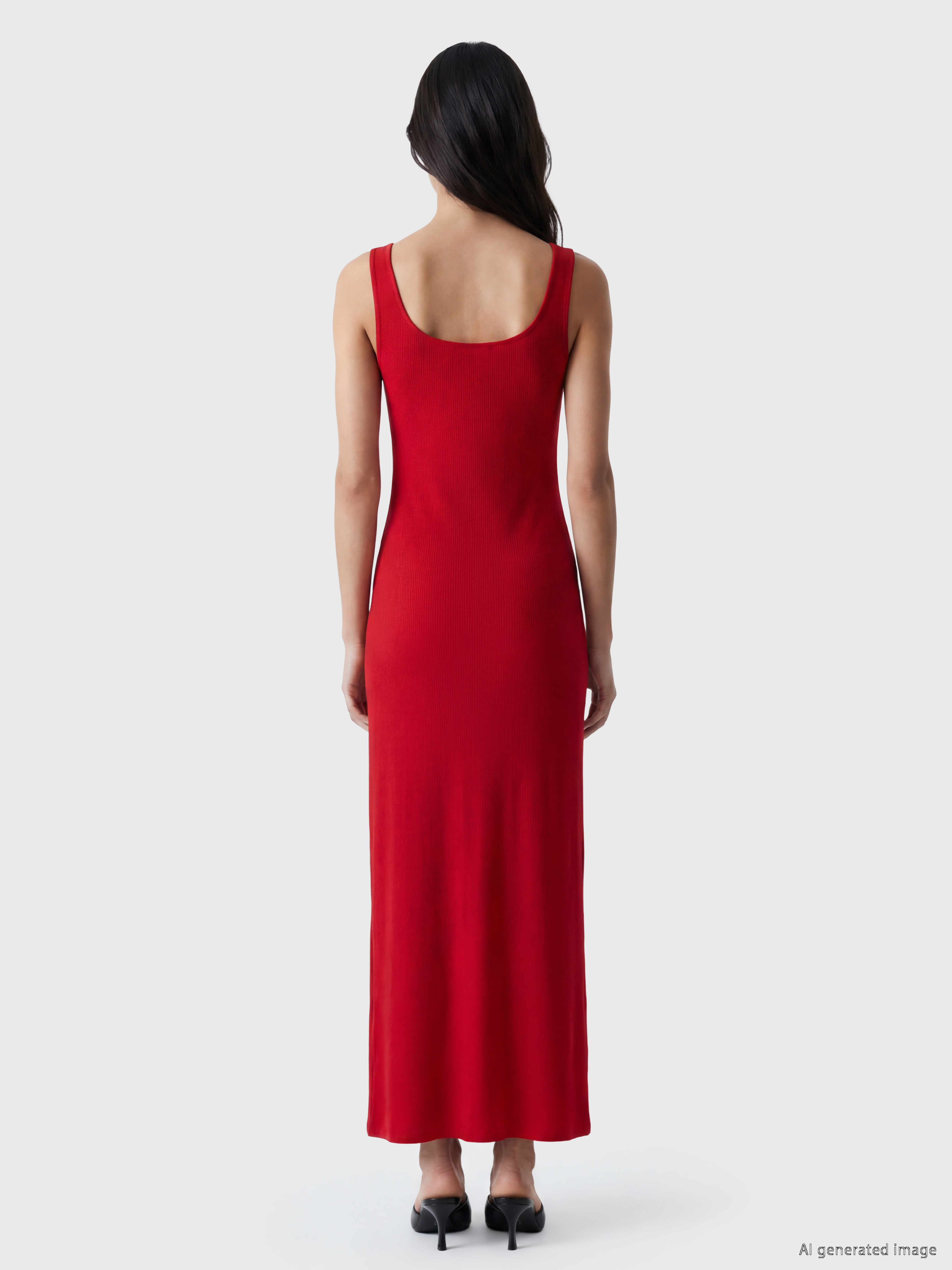LCW Vision Kare Yaka Bodycon Elbise görsel 4