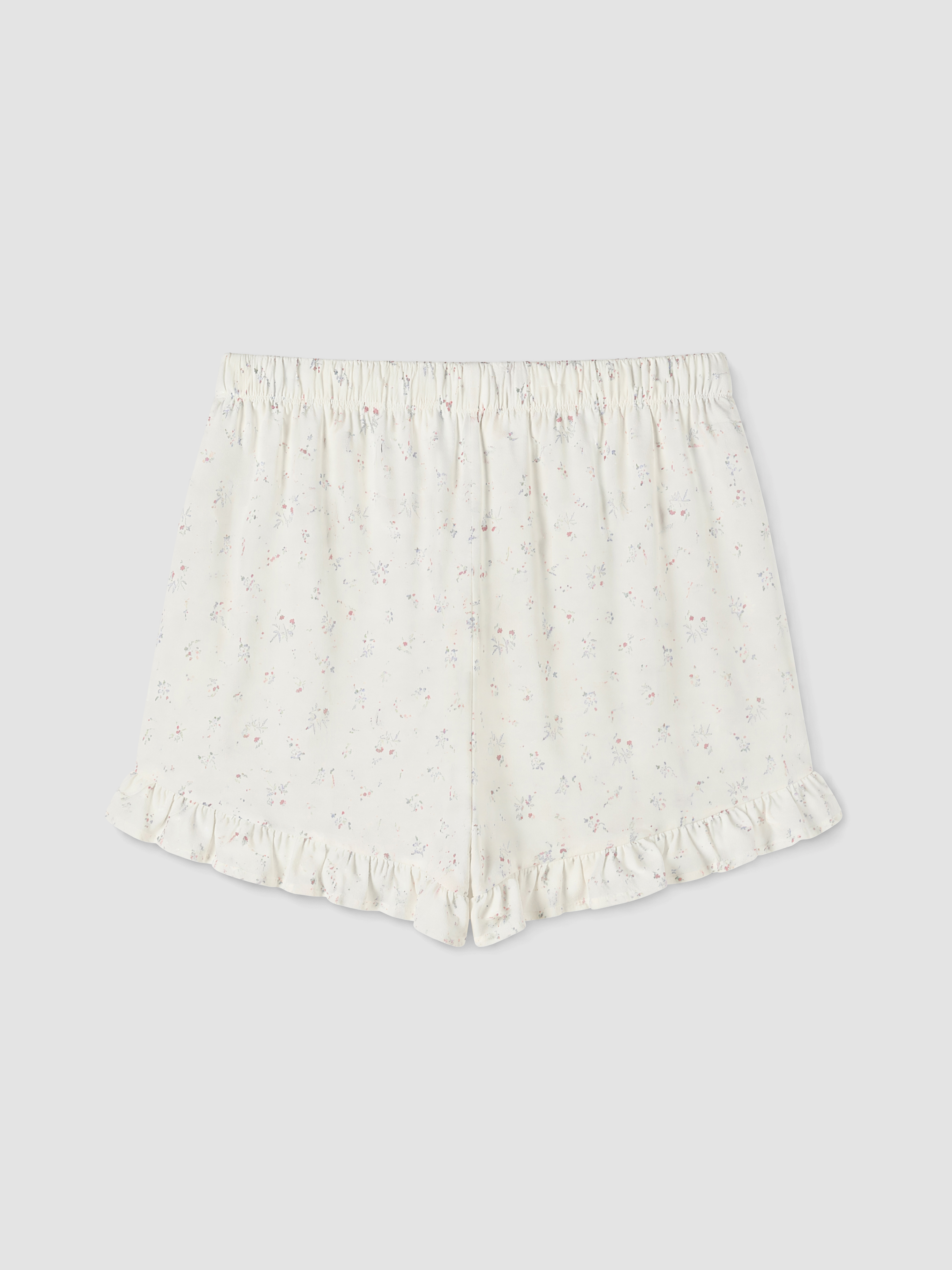 LCW DREAM Desenli Fırfırlı Kadın Şort Pijama Altı görsel 6
