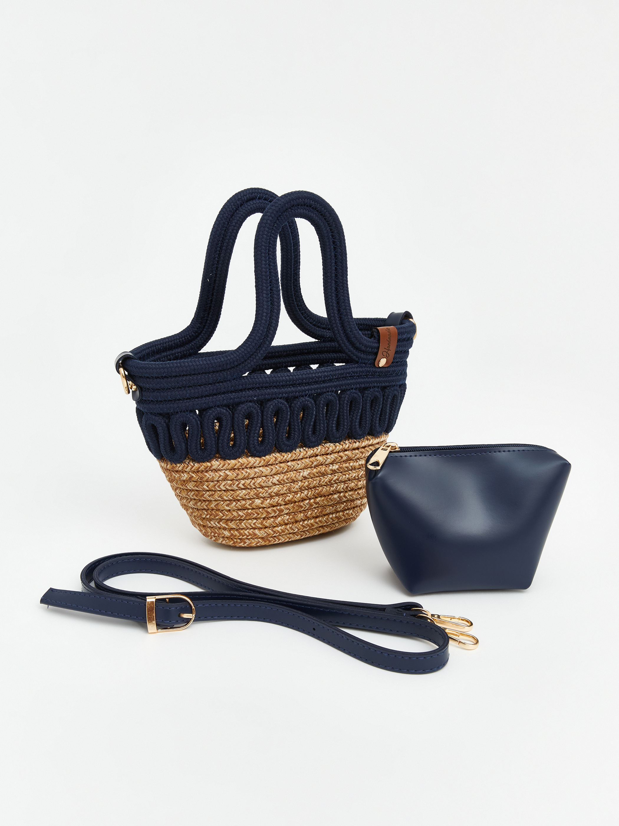 LCW ACCESSORIES Çıkarılabilir Askılı Kadın Hasır Çanta görsel 2