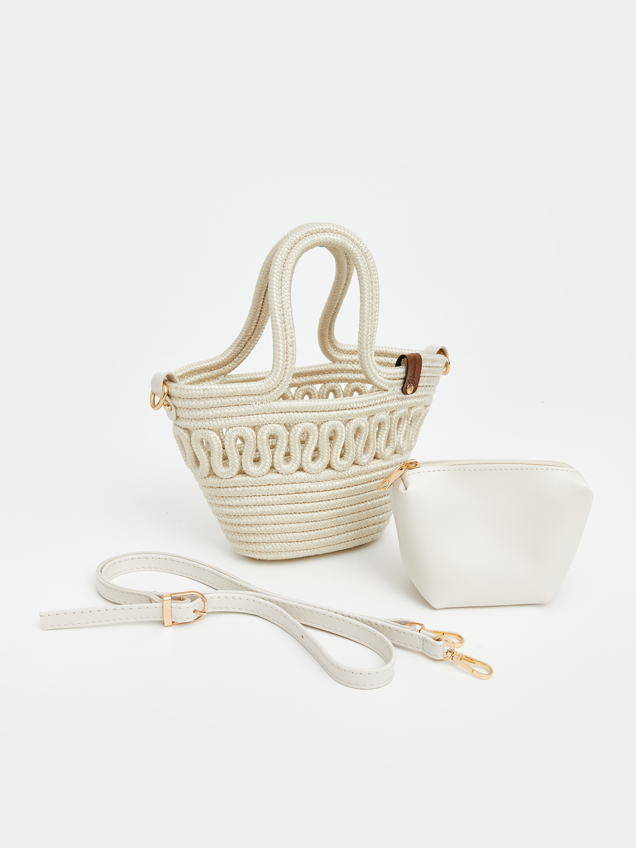 LCW ACCESSORIES Çıkarılabilir Askılı Kadın Hasır Çanta
