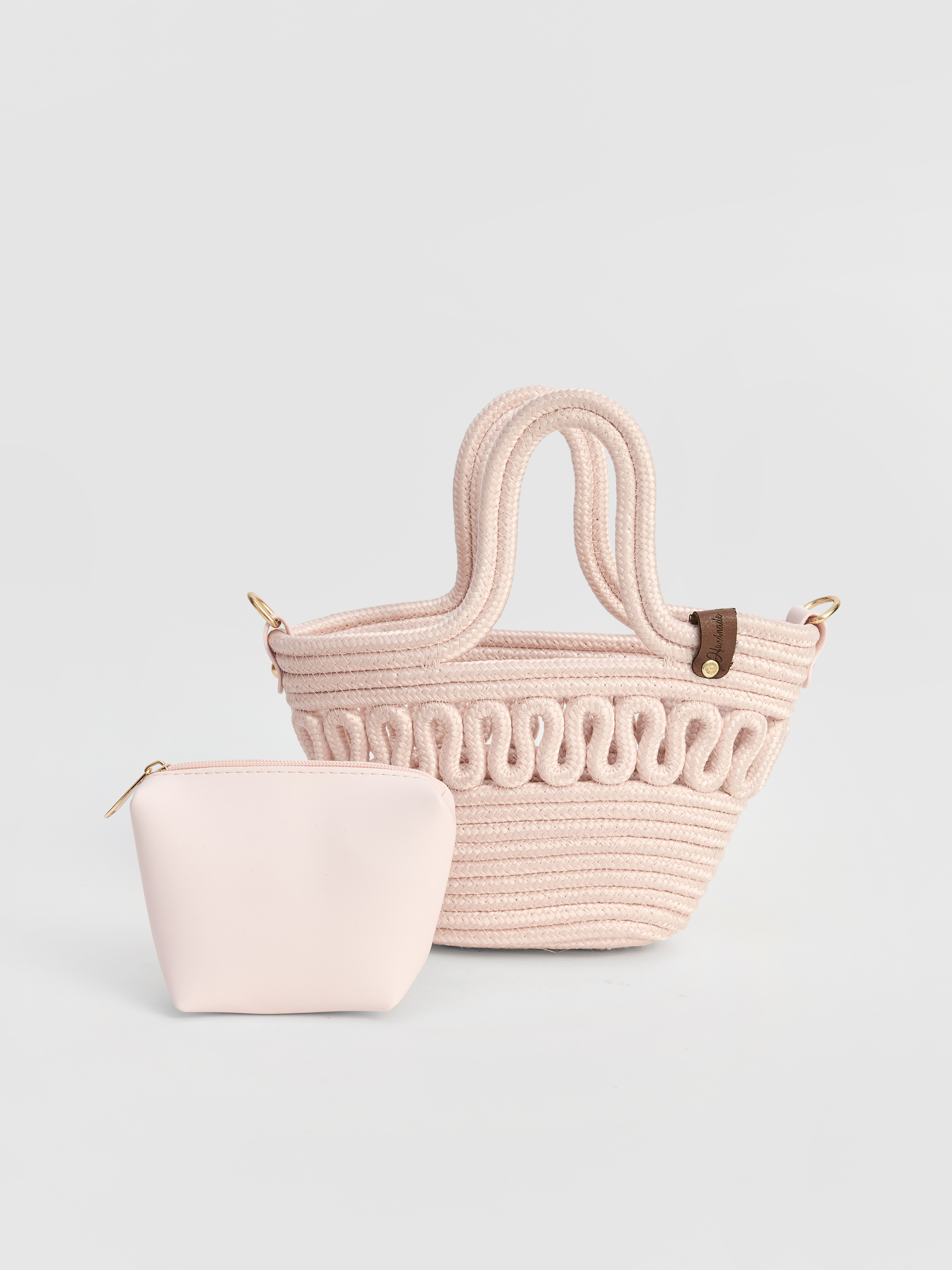 LCW ACCESSORIES Çıkarılabilir Askılı Kadın Hasır Çanta