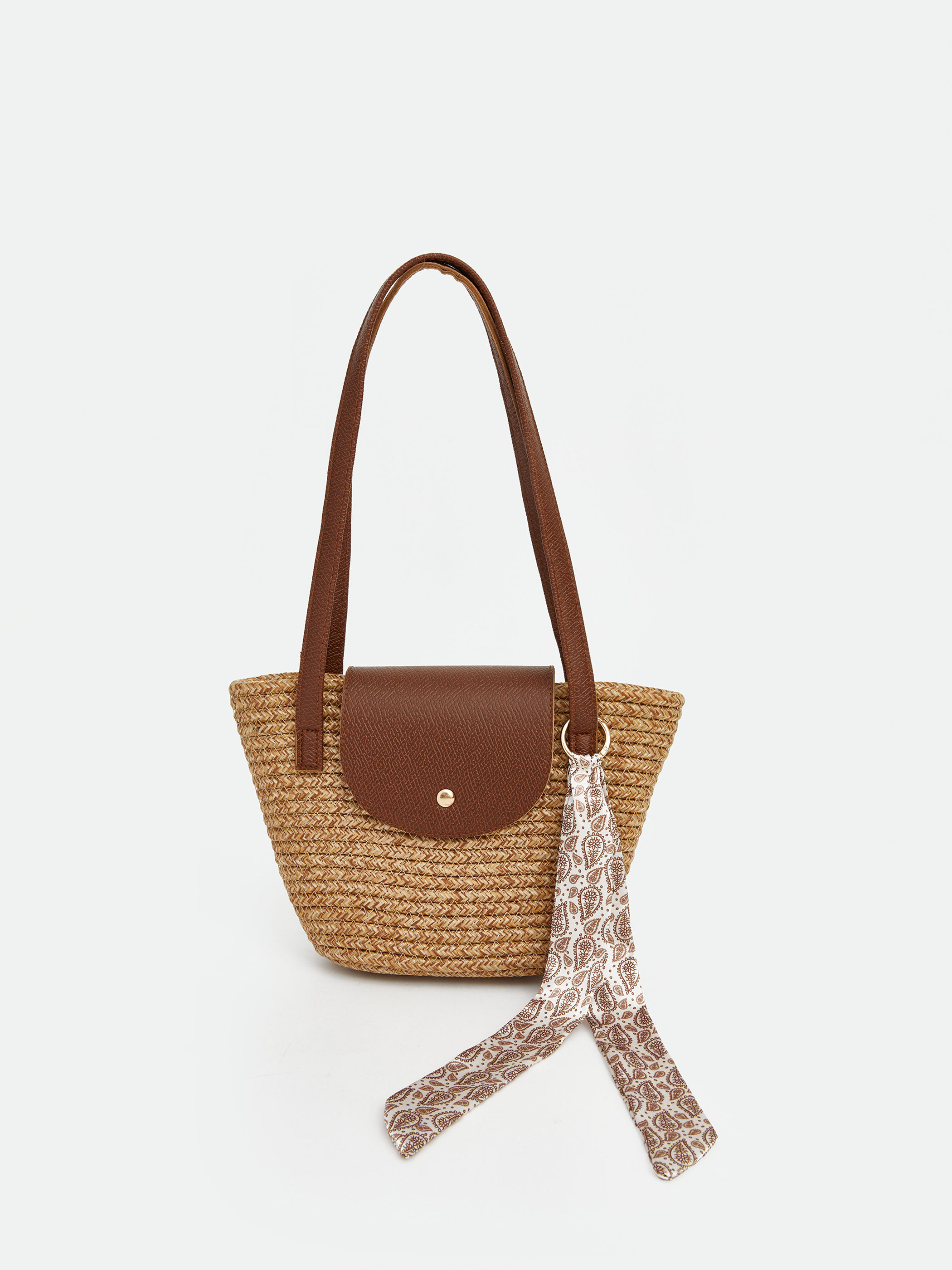 LCW ACCESSORIES Kadın Hasır Omuz Çantası görsel 2