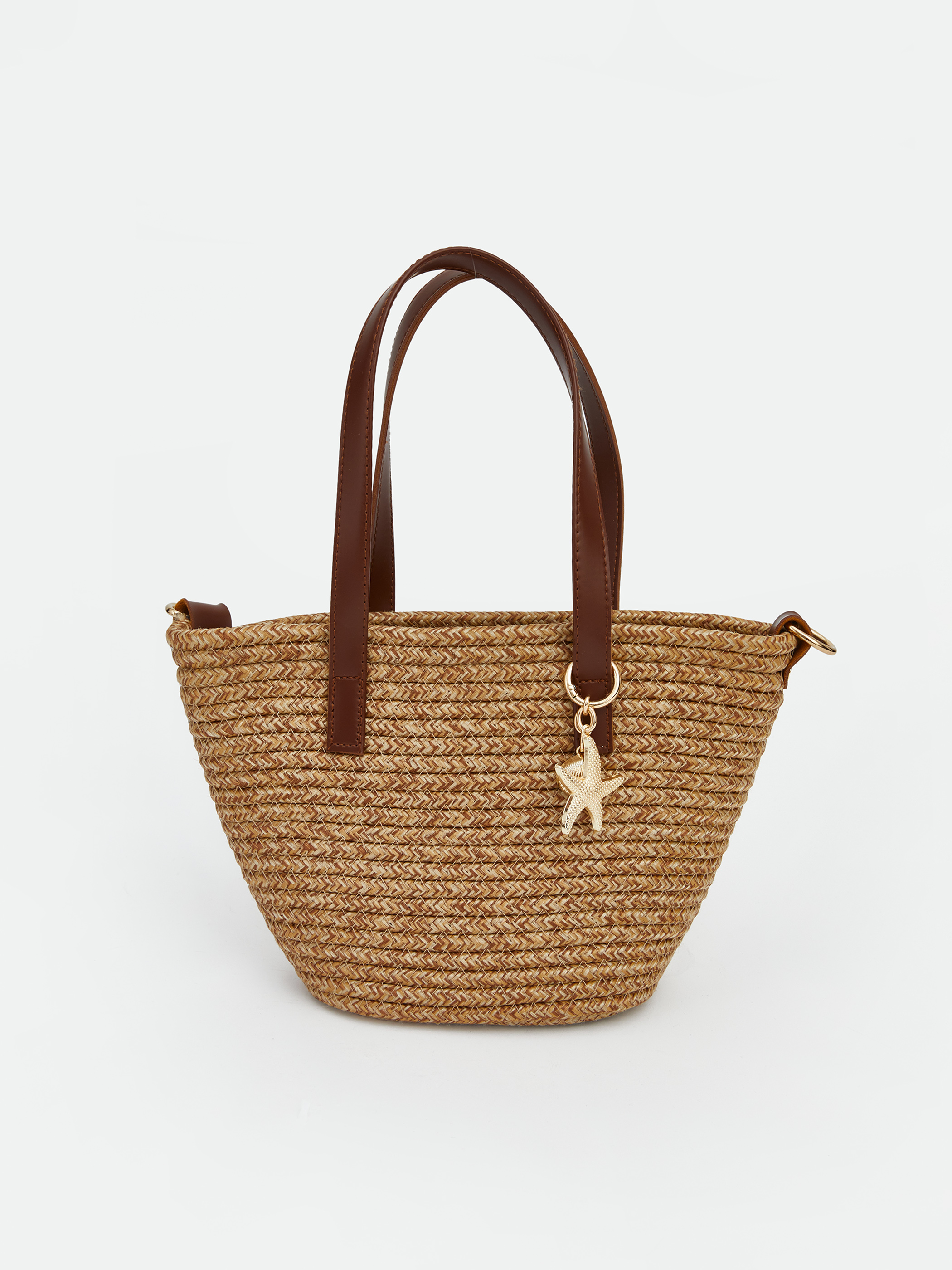 LCW ACCESSORIES Hasır Görünümlü Kadın Omuz Çantası görsel 2