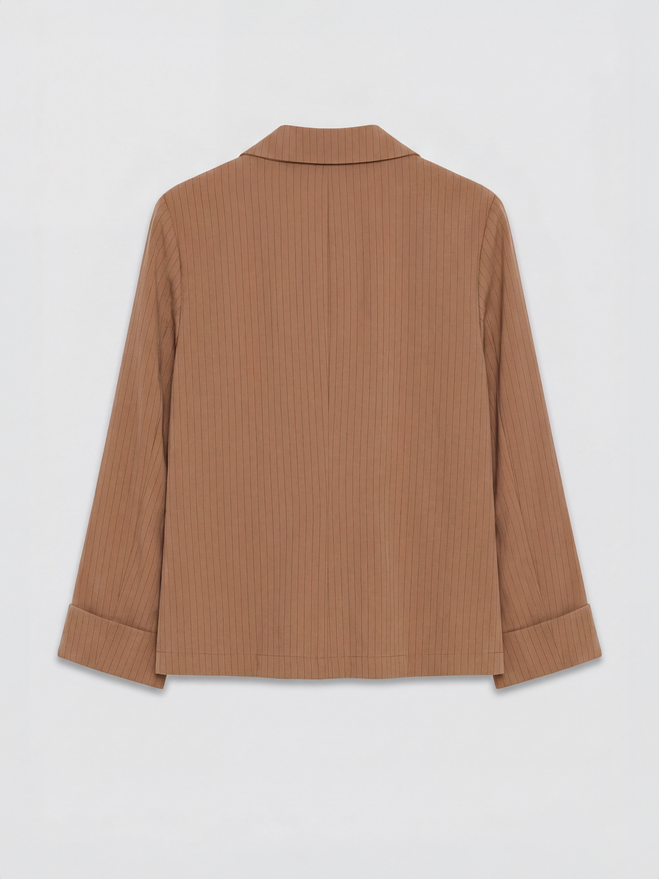 LCW EVERYDAY Kruvaze Yaka Çizgili Kadın Blazer Ceket görsel 6
