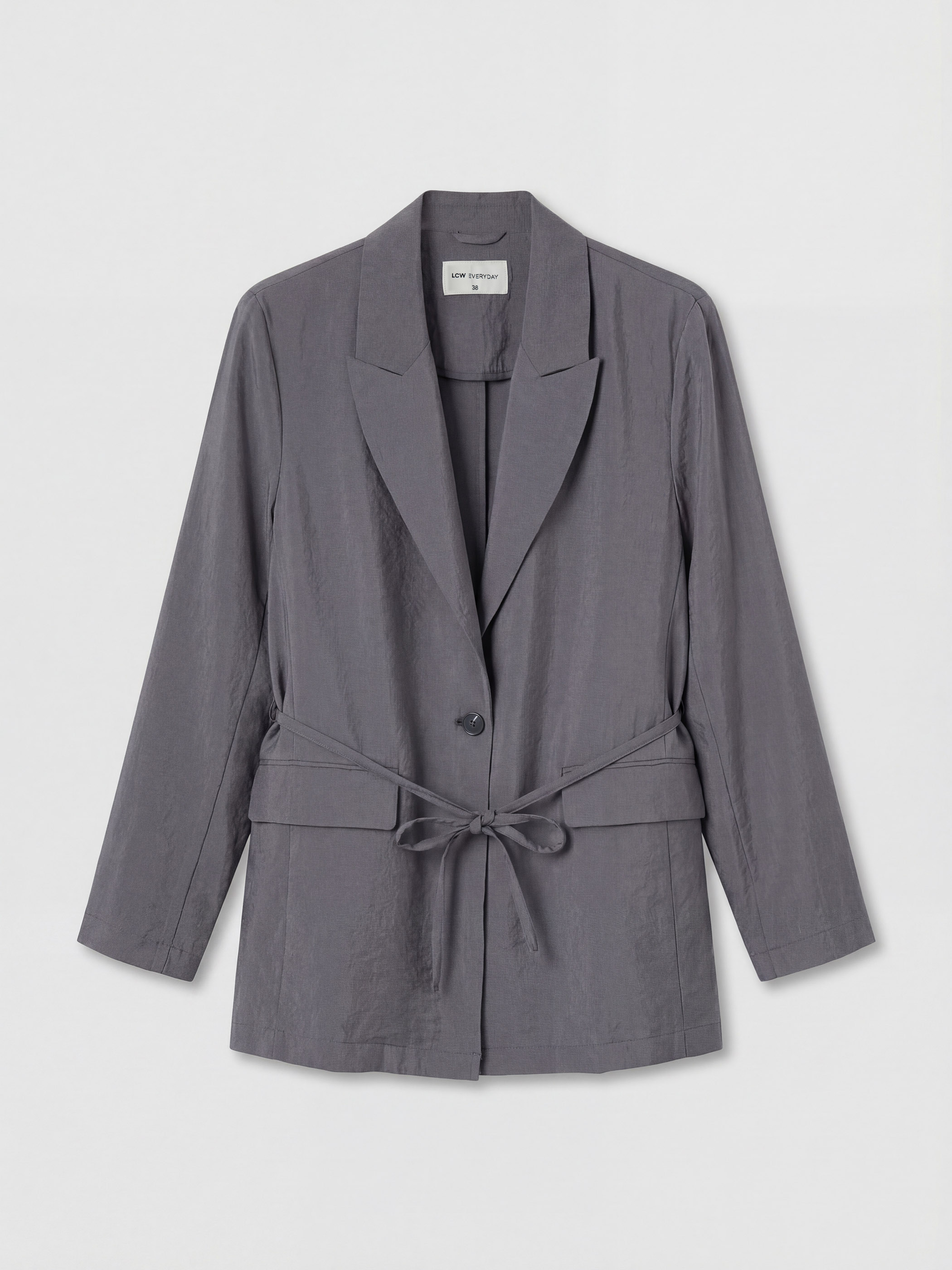 LCW EVERYDAY Kuşaklı Kadın Blazer Ceket görsel 5