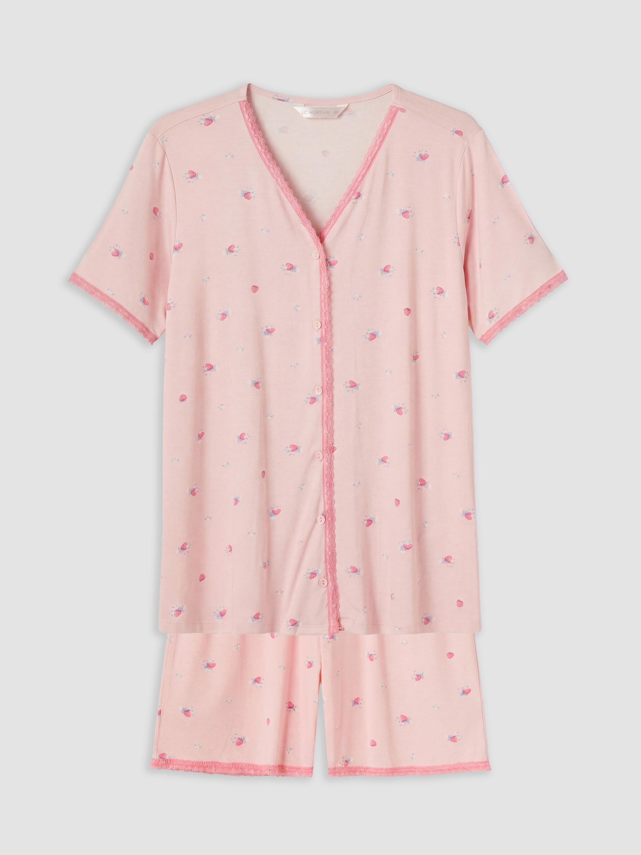 LCW DREAM V Yaka Hamile Şortlu Pijama Takımı görsel 5