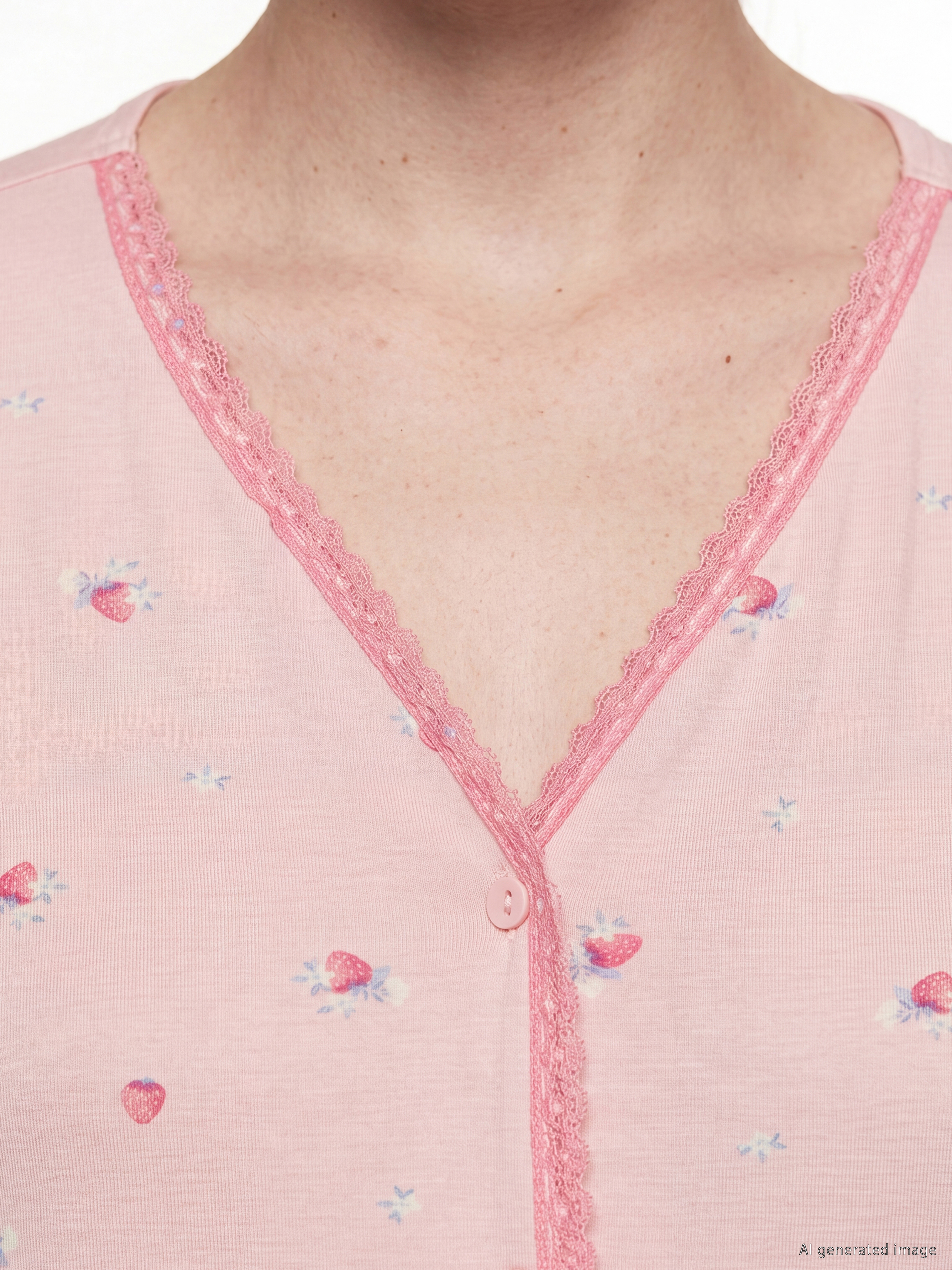 LCW DREAM V Yaka Hamile Şortlu Pijama Takımı görsel 3