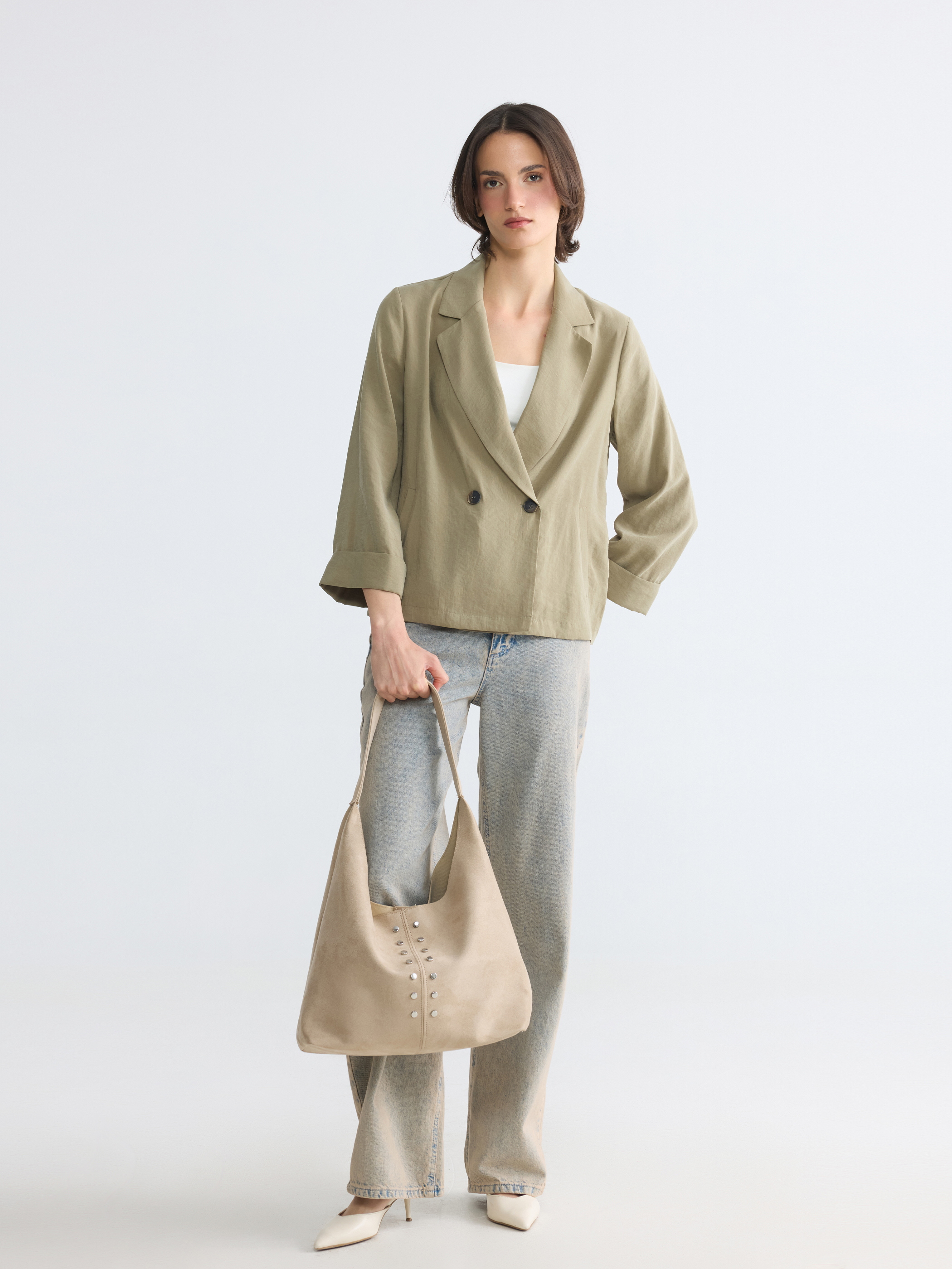 LCW EVERYDAY Modal Karışımlı Kadın Blazer Ceket görsel 2
