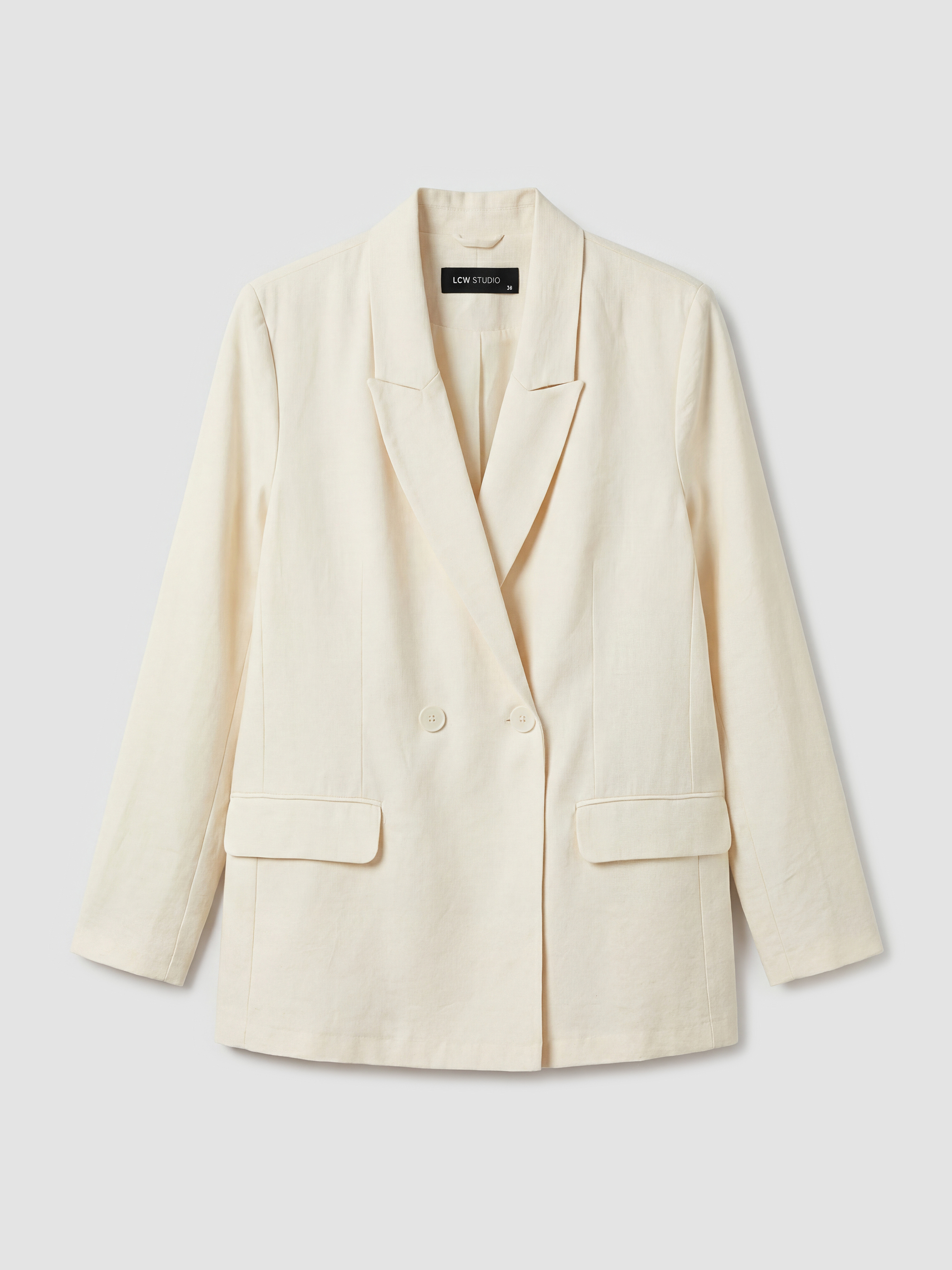 LCW STUDIO Kruvaze Yaka Kadın Blazer Ceket görsel 5