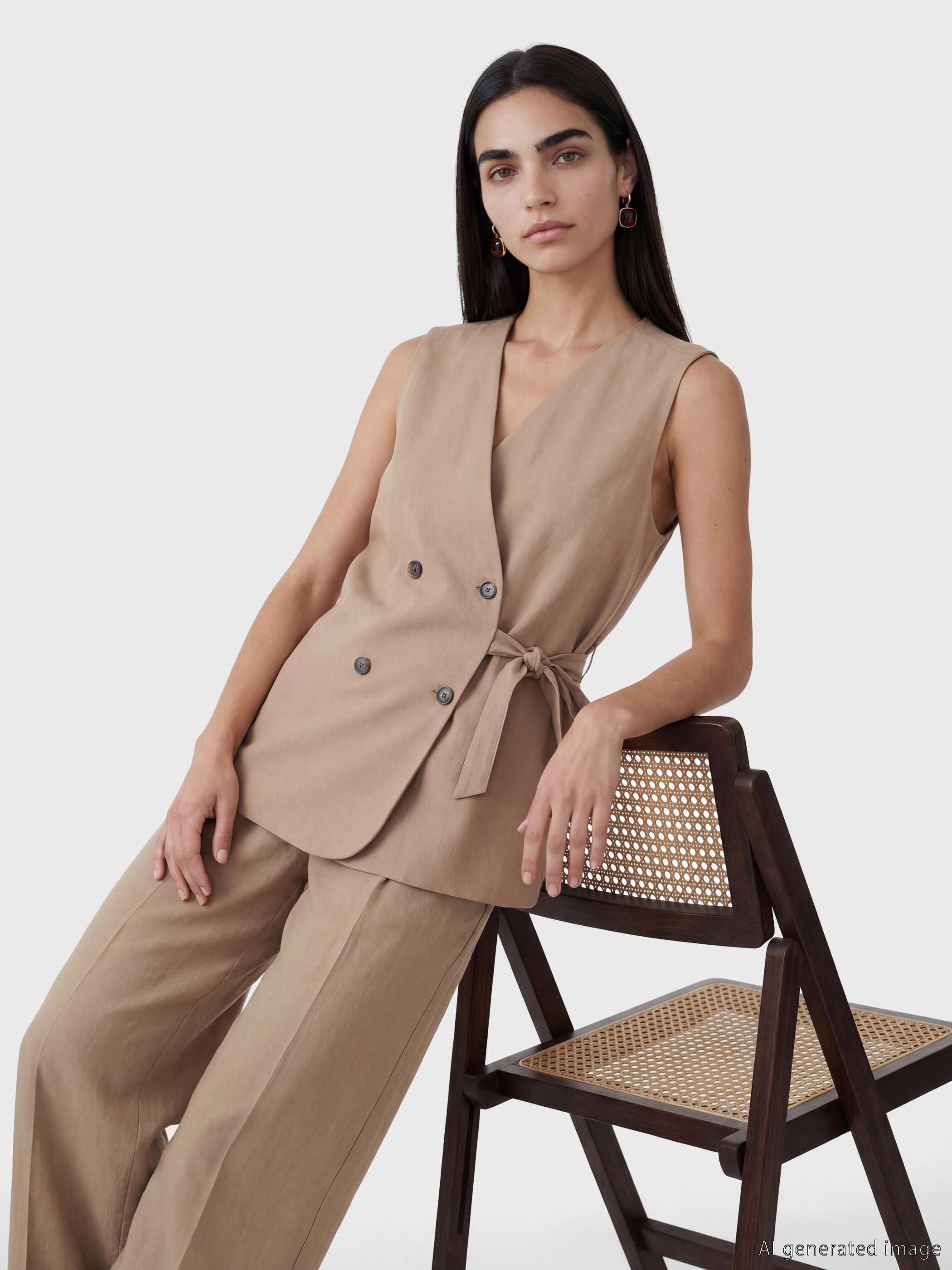 LCW EVERYDAY Kruvaze Yaka Kadın Klasik Yelek