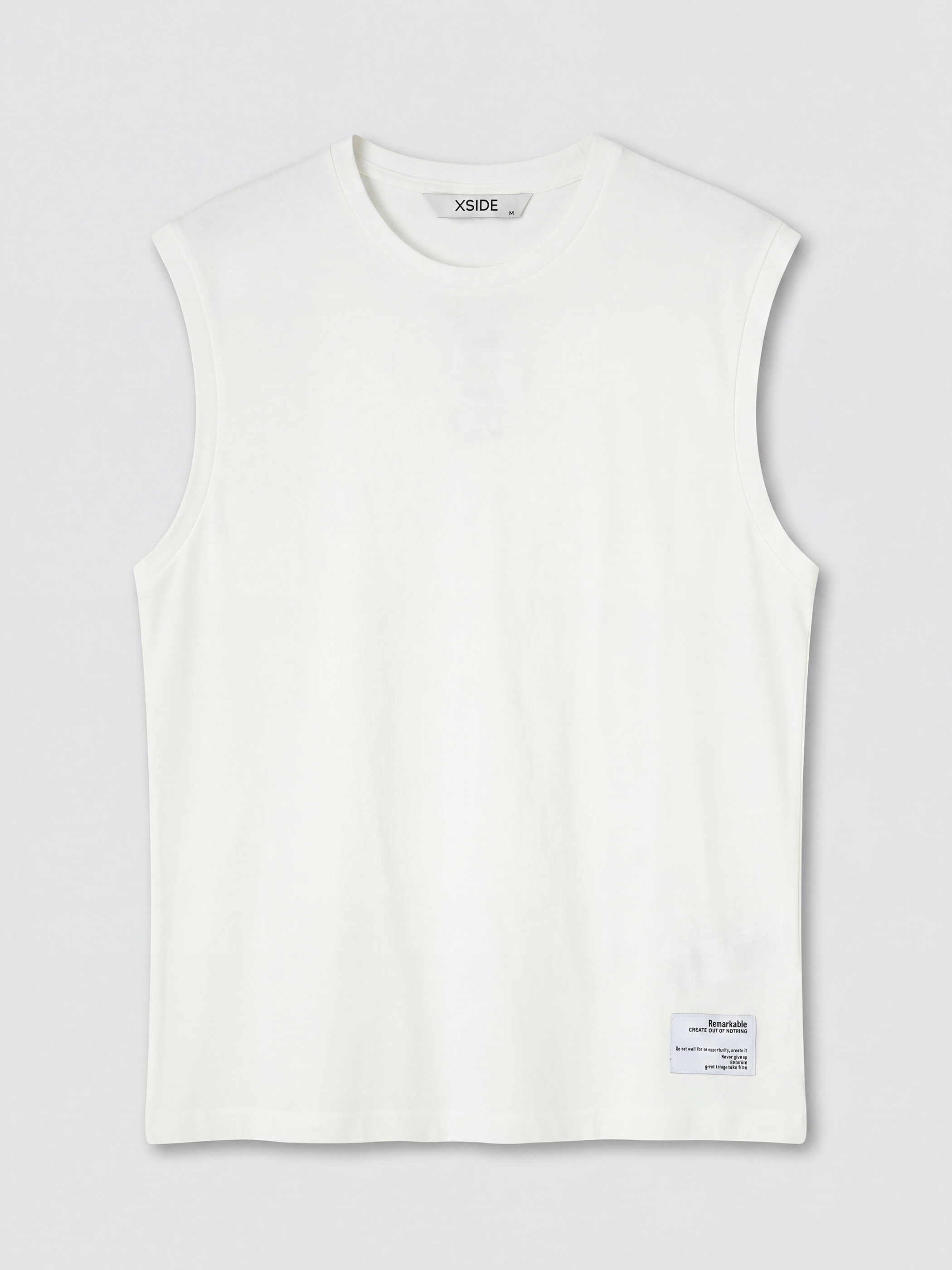XSIDE Regular Fit Bisiklet Yaka Kolsuz Erkek Tişört görsel 5
