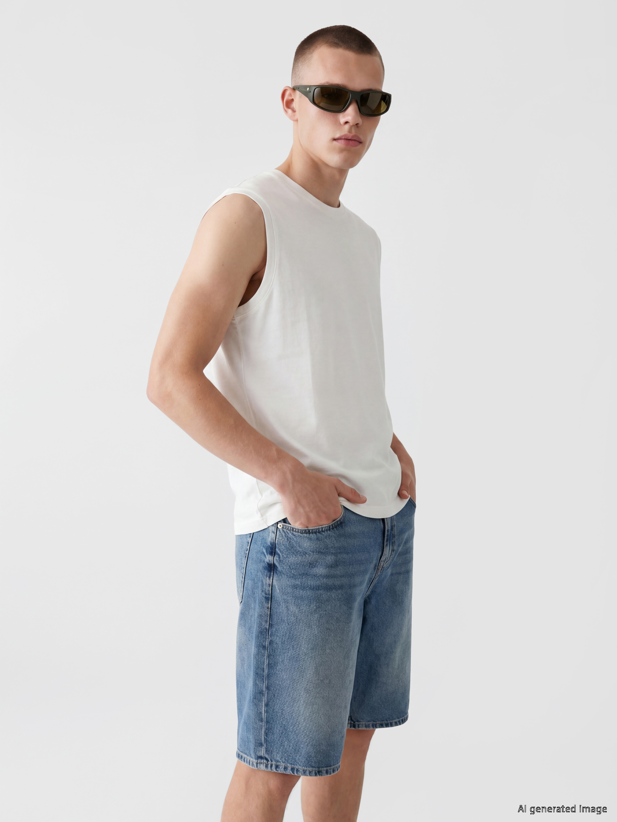 XSIDE Regular Fit Bisiklet Yaka Kolsuz Erkek Tişört