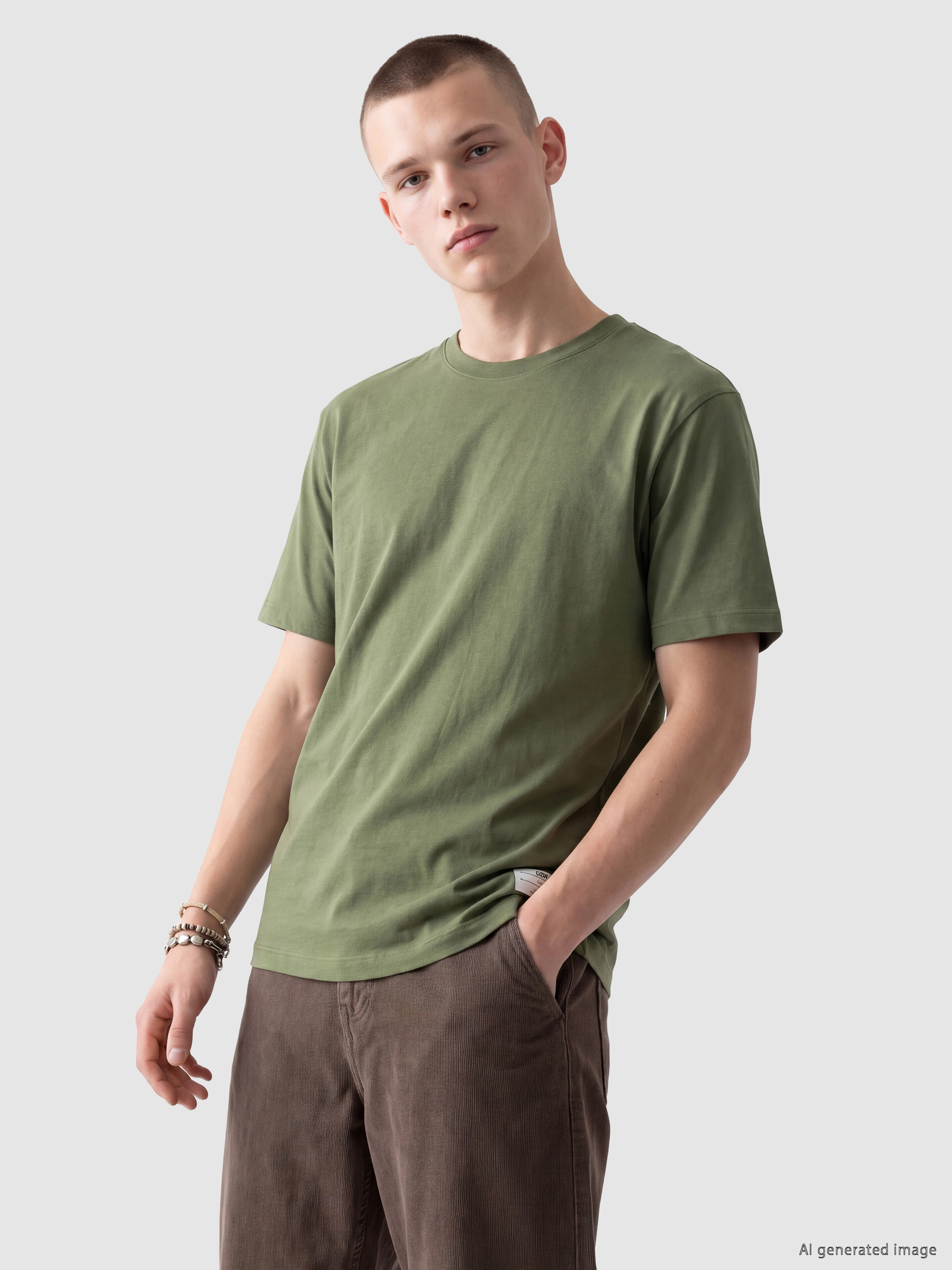 XSIDE Regular Fit %100 Pamuk Erkek Tişört görsel 2