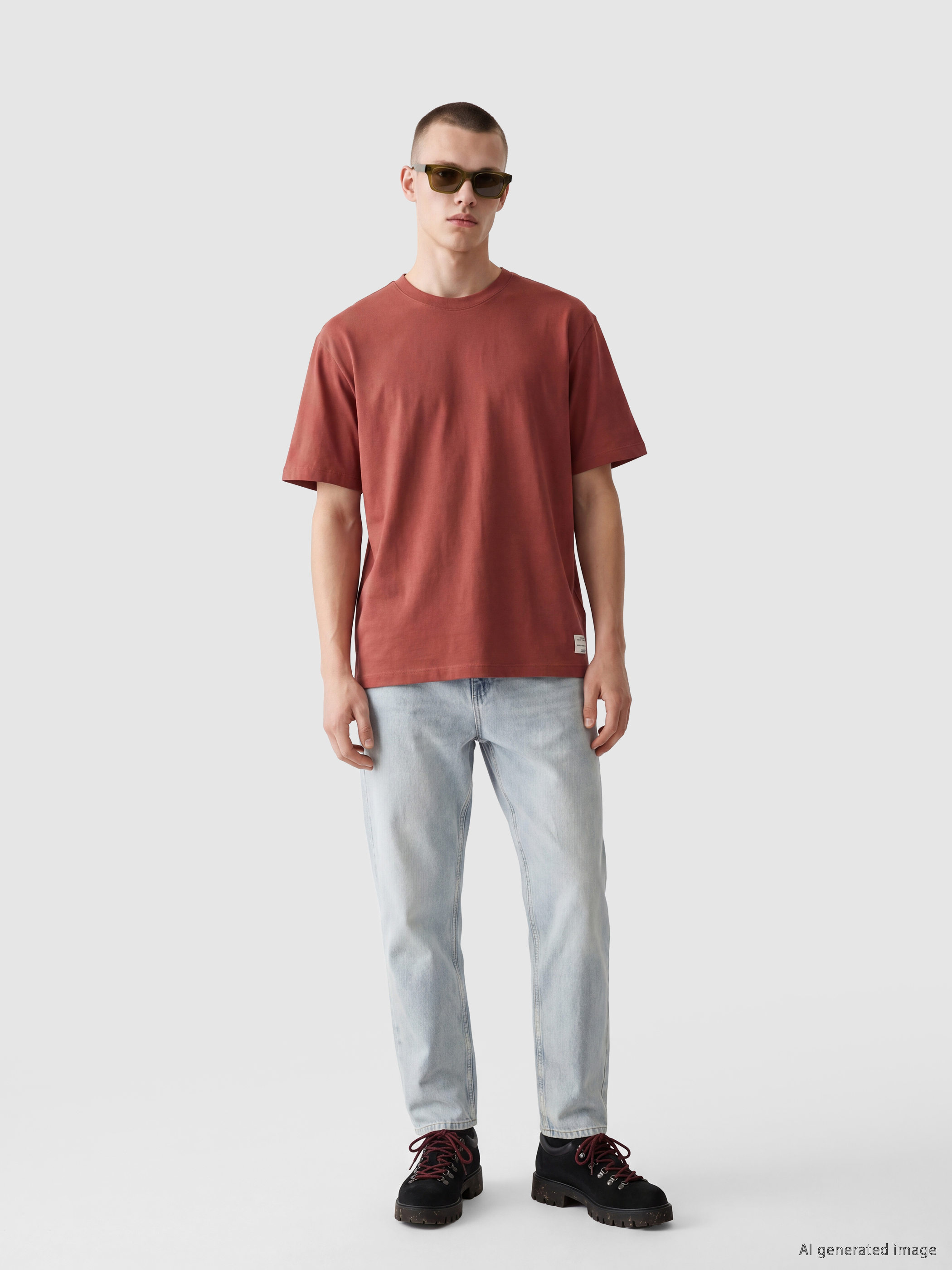 XSIDE Regular Fit %100 Pamuk Erkek Tişört görsel 3