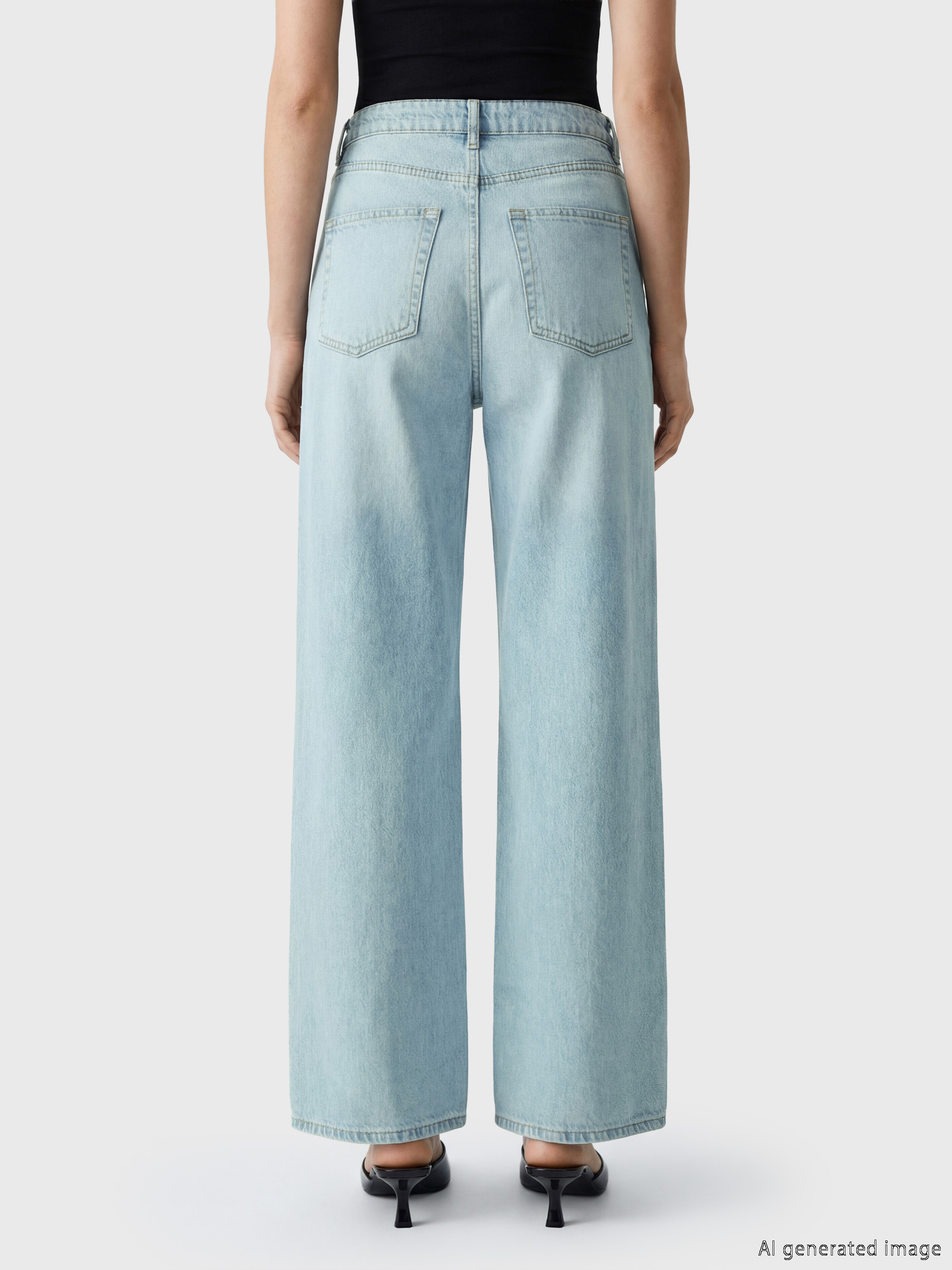 LCW Jeans Wideleg Kadın Jean Pantolon görsel 4