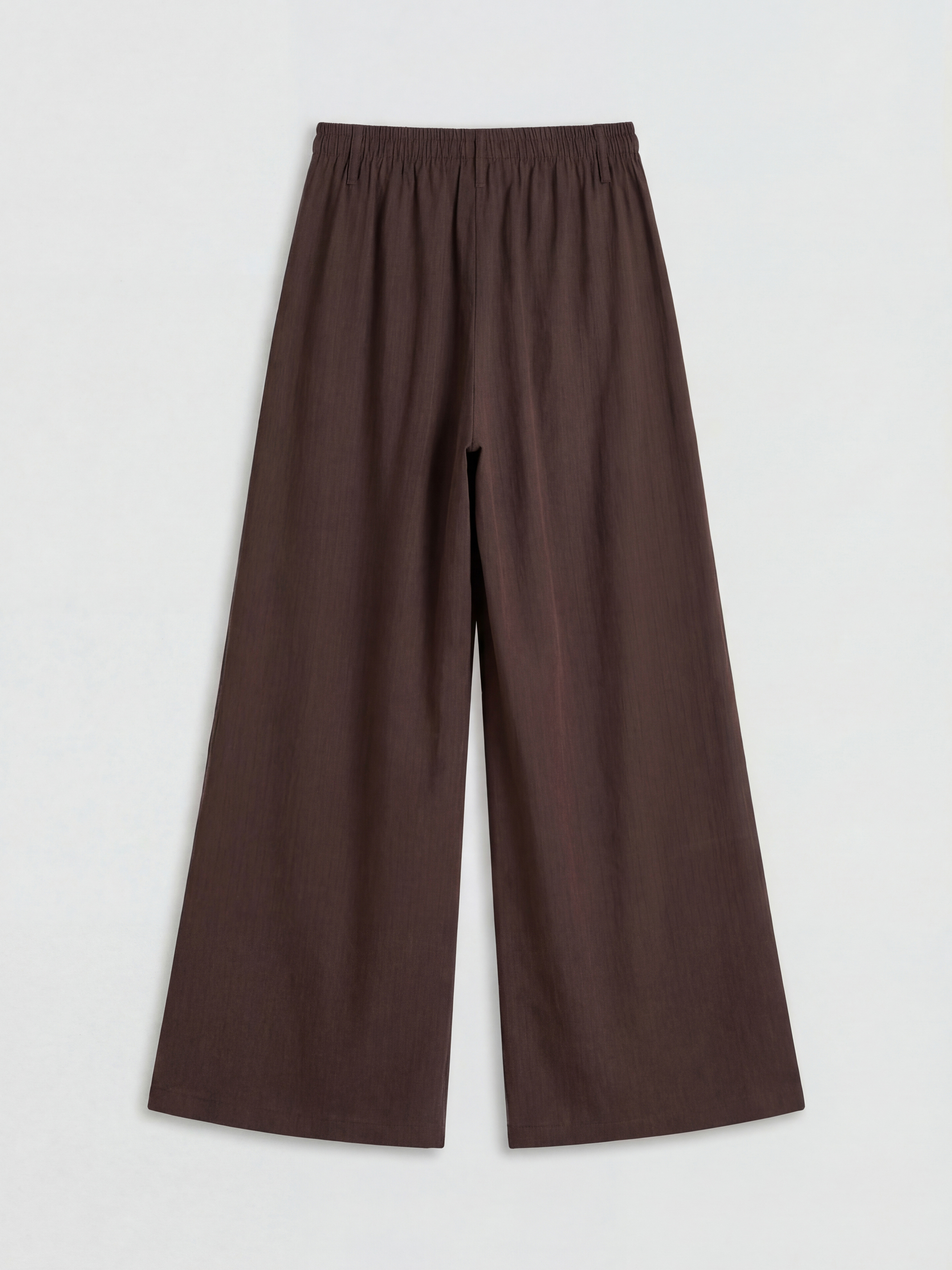 LCWAIKIKI Classic Beli Lastikli Geniş Paça Kadın Pantolon görsel 7