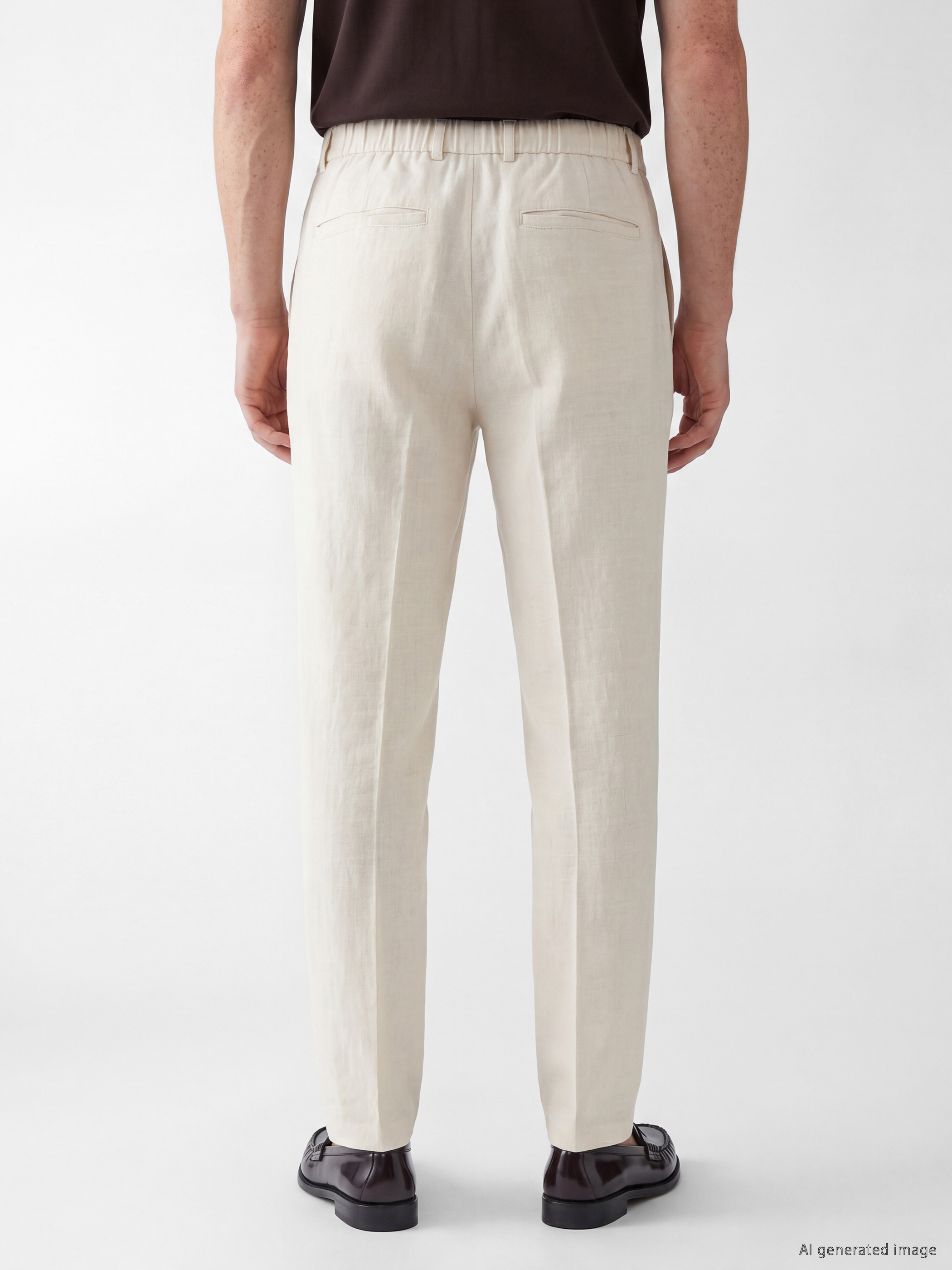 SOUTHBLUE Regular Fit Keten Karışımlı Erkek Pileli Pantolon görsel 4