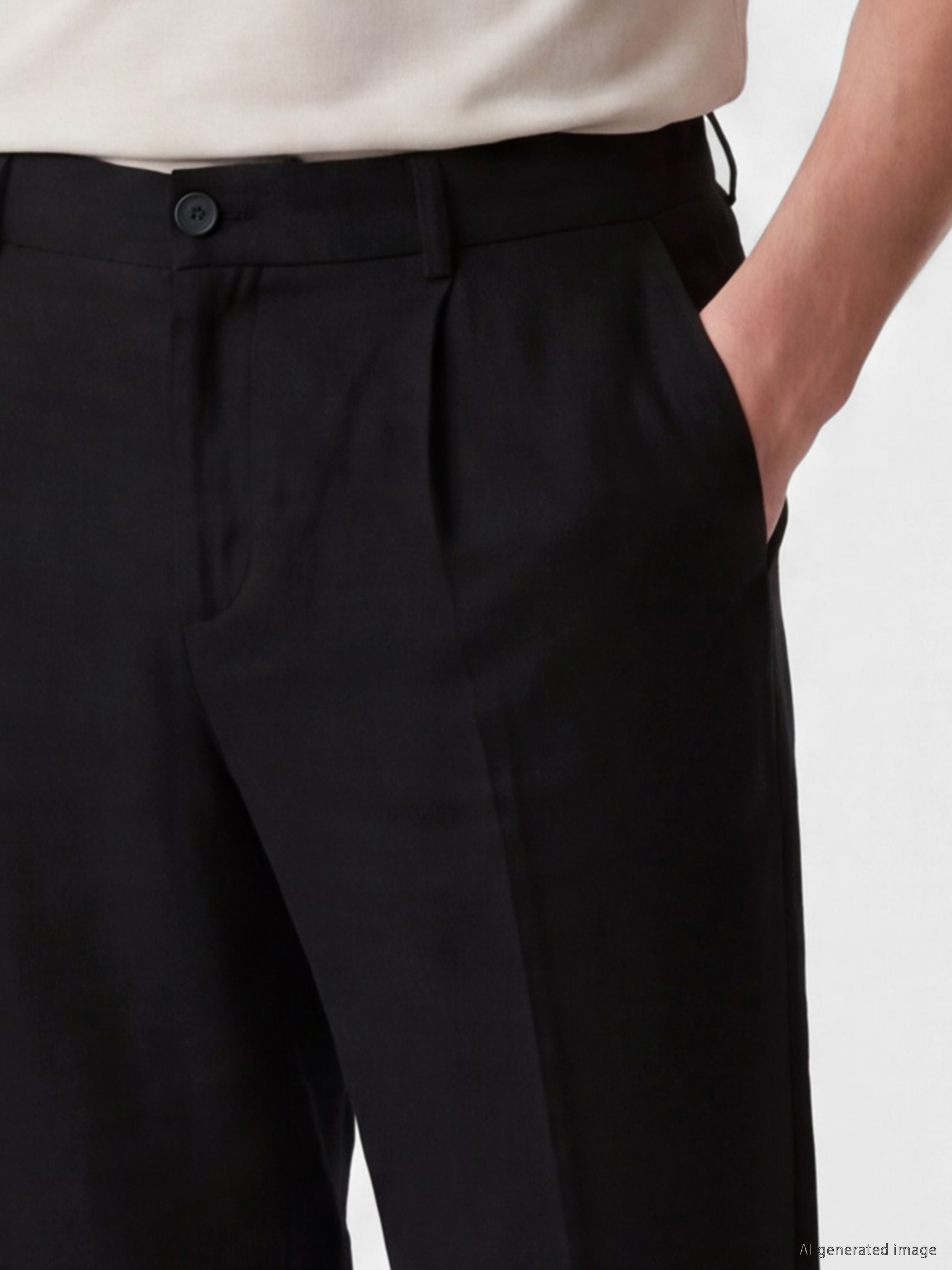 SOUTHBLUE Regular Fit Keten Karışımlı Erkek Pileli Pantolon görsel 3