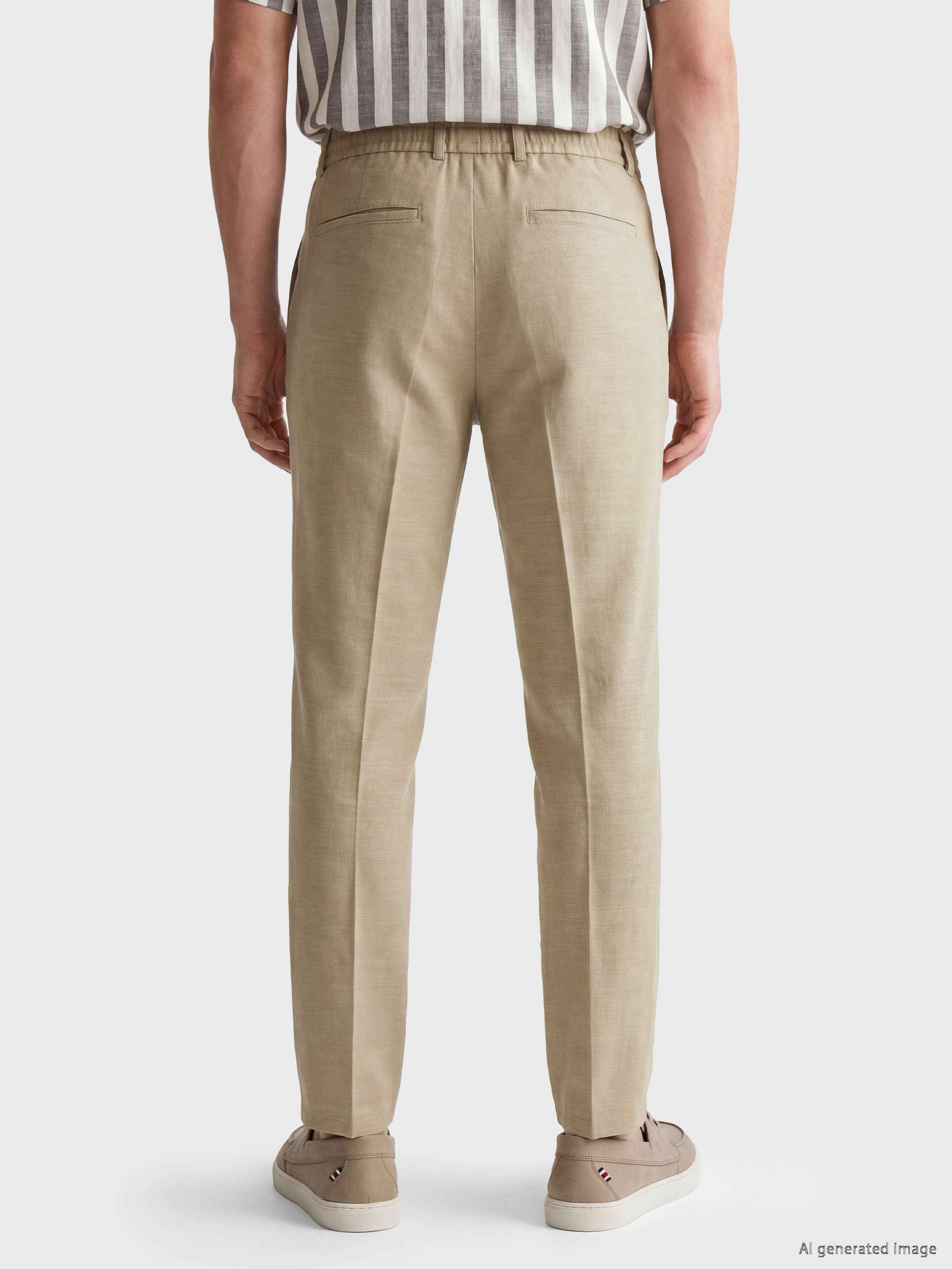 SOUTHBLUE Regular Fit Keten Karışımlı Erkek Pileli Pantolon görsel 4
