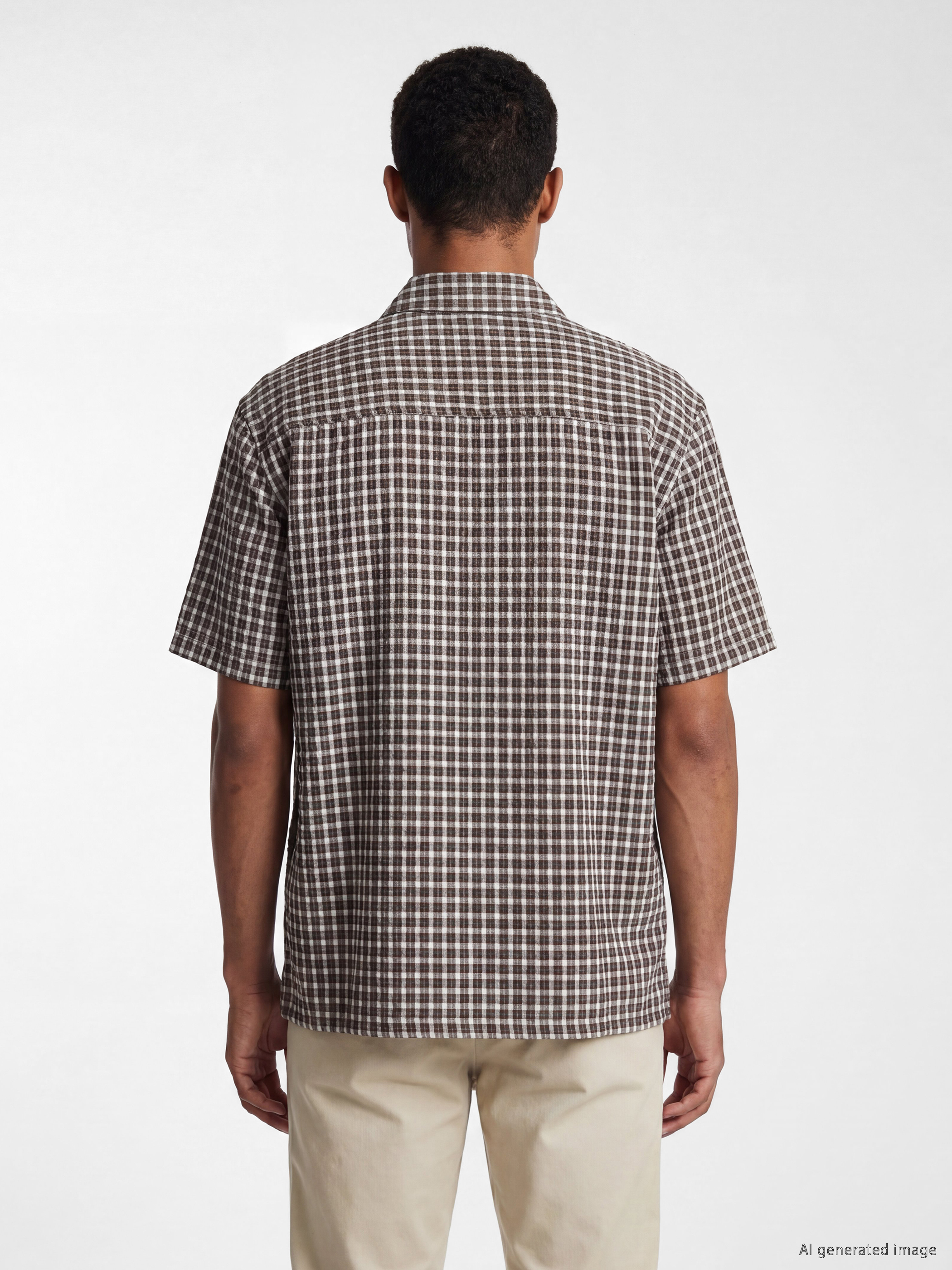 LCW Vision Regular Fit Ekose Erkek Armürlü Gömlek görsel 4