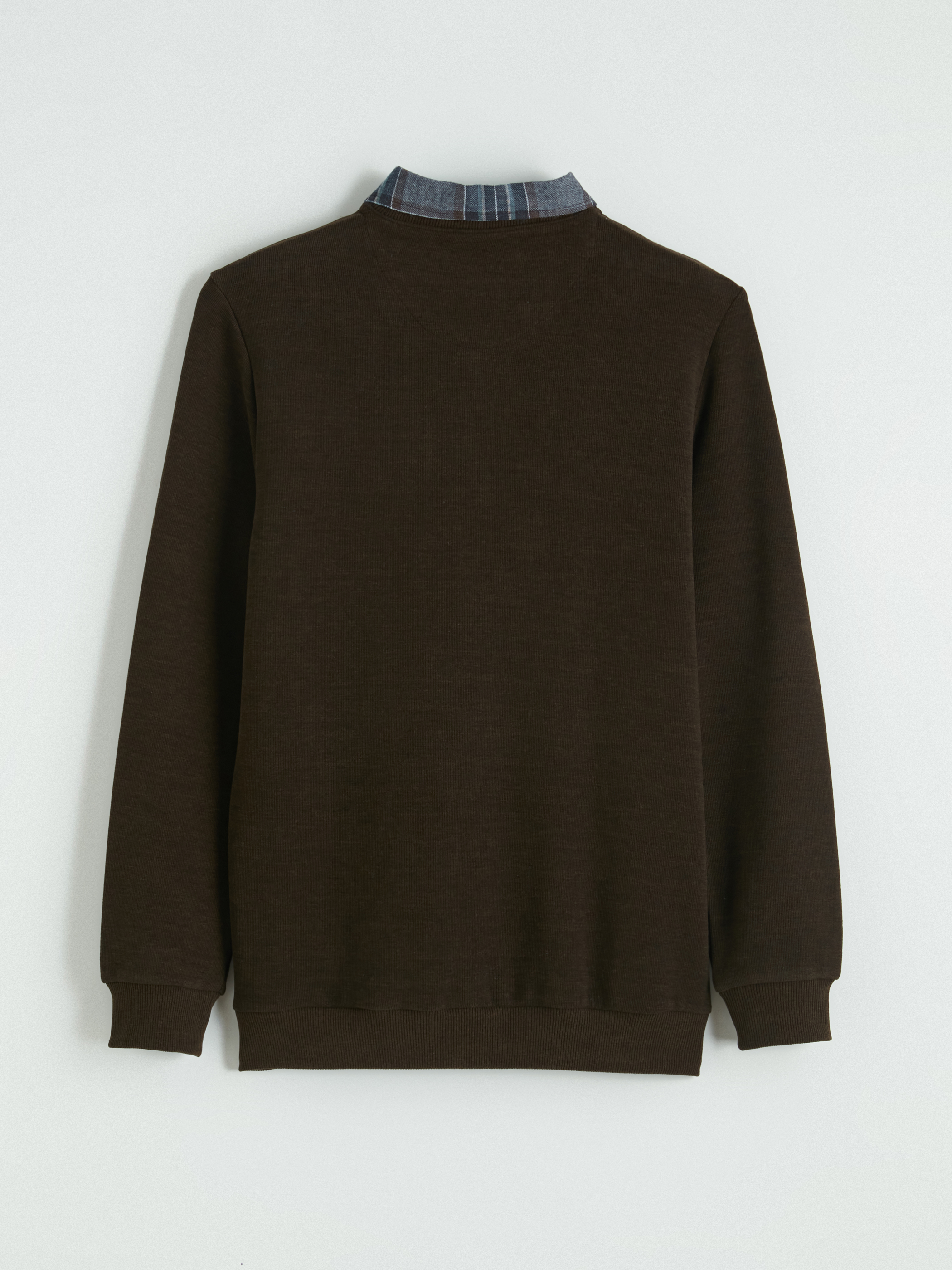 LCWAIKIKI Classic Gömlek Yaka Erkek Sweatshirt görsel 7