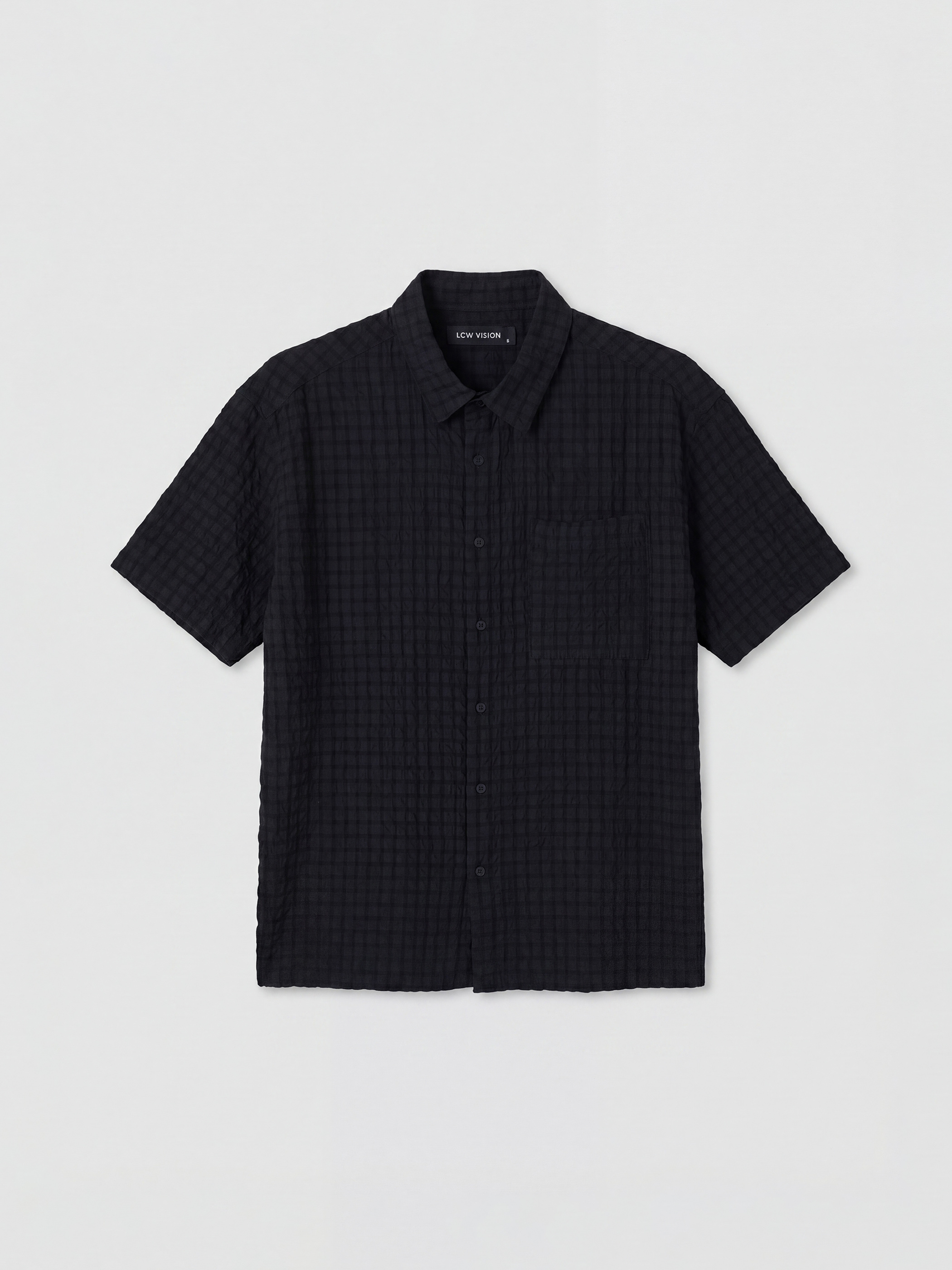 LCW Vision Regular Fit Erkek Dokulu Gömlek görsel 5