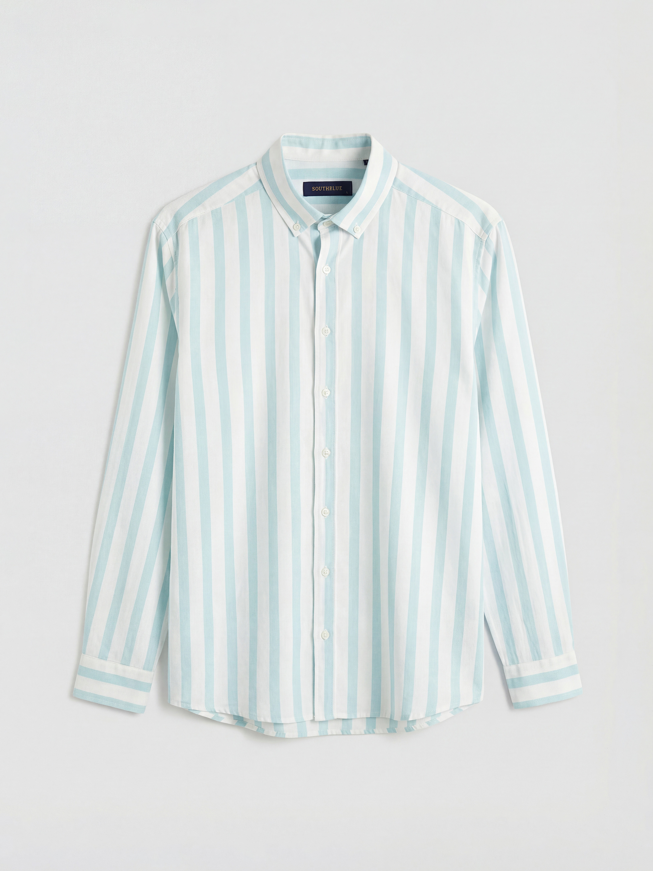 SOUTHBLUE Regular Fit Çizgili Poplin Erkek Gömlek görsel 5