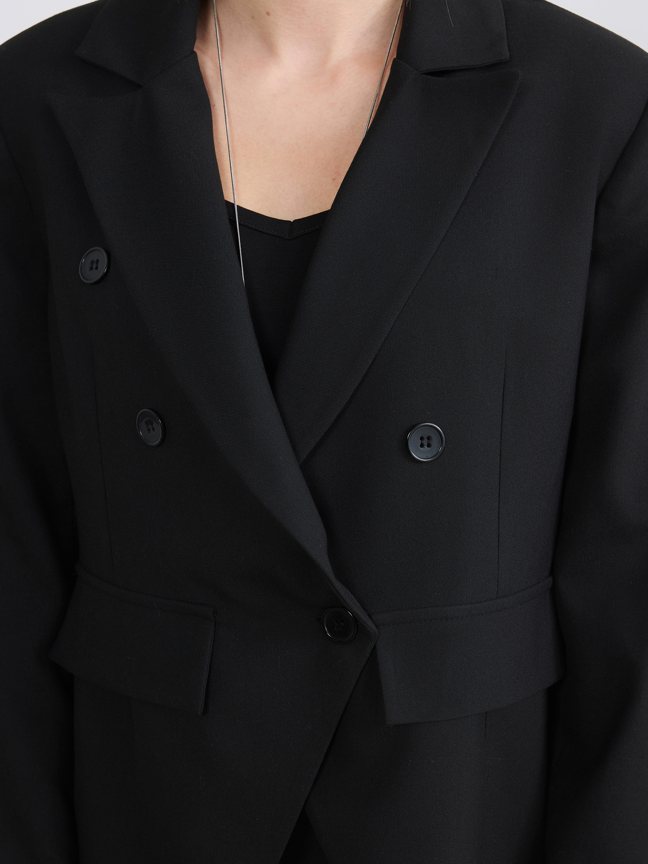 Soulife Petite Kruvaze Yaka Kadın Blazer Ceket görsel 5