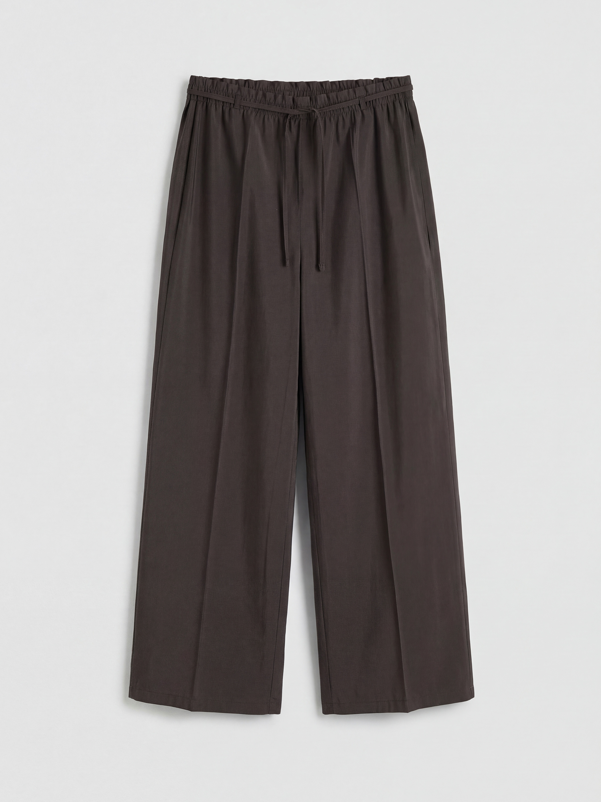LCW Modest Beli Lastikli Geniş Paça Kadın Pantolon görsel 5