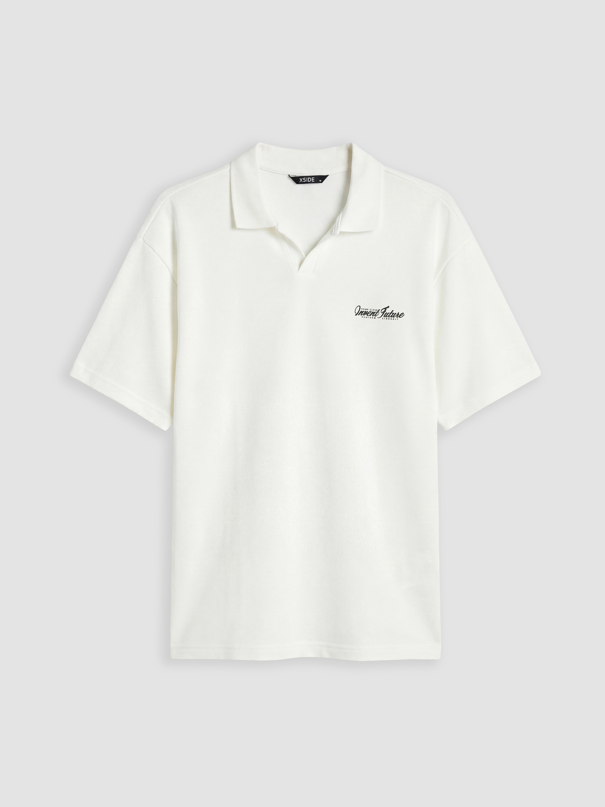 XSIDE Polo Yaka Nakışlı Erkek Tişört görsel 5