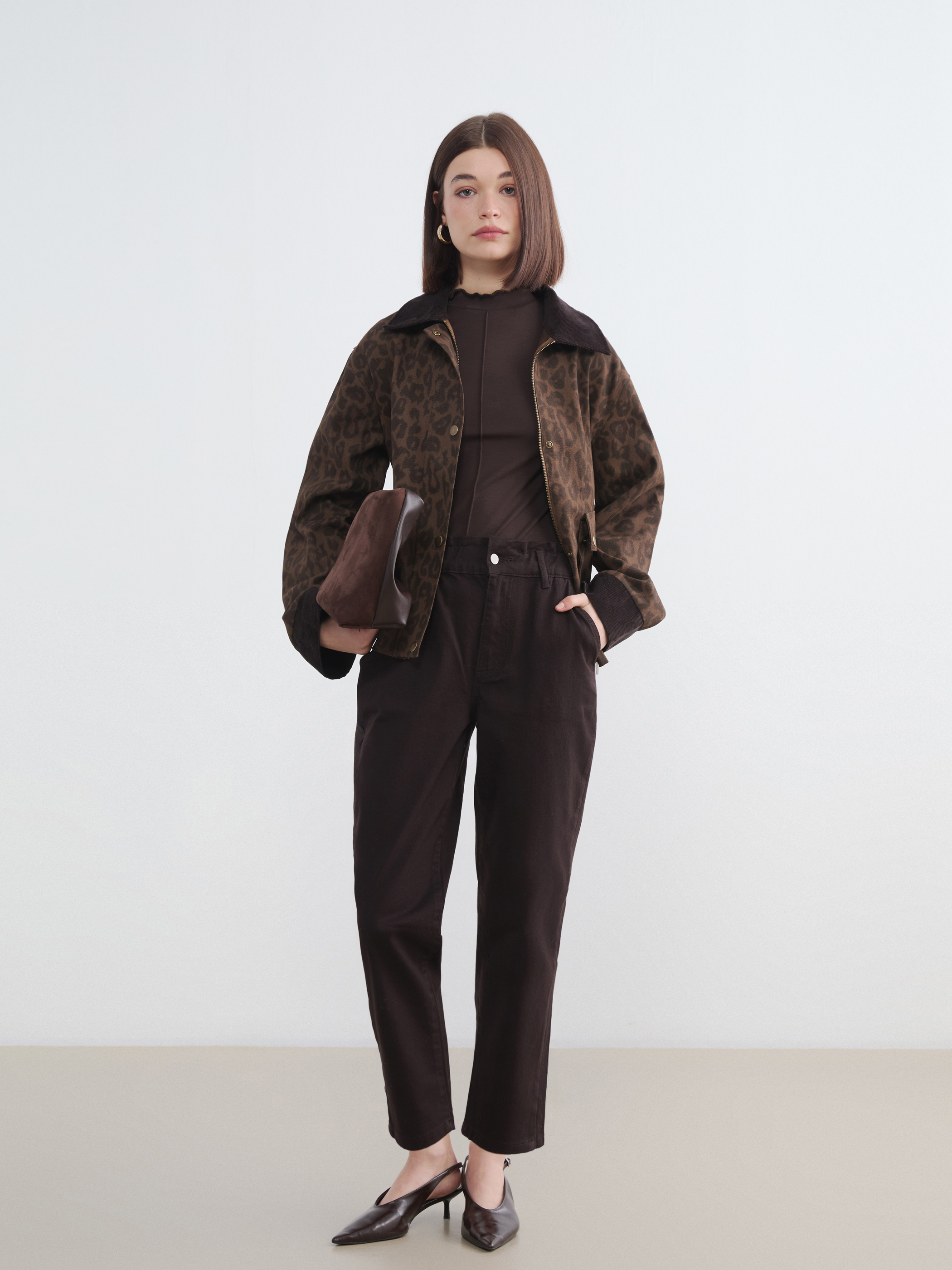 LCW Modest Beli Lastikli Slouchy Fit Kadın Jean Pantolon görsel 2
