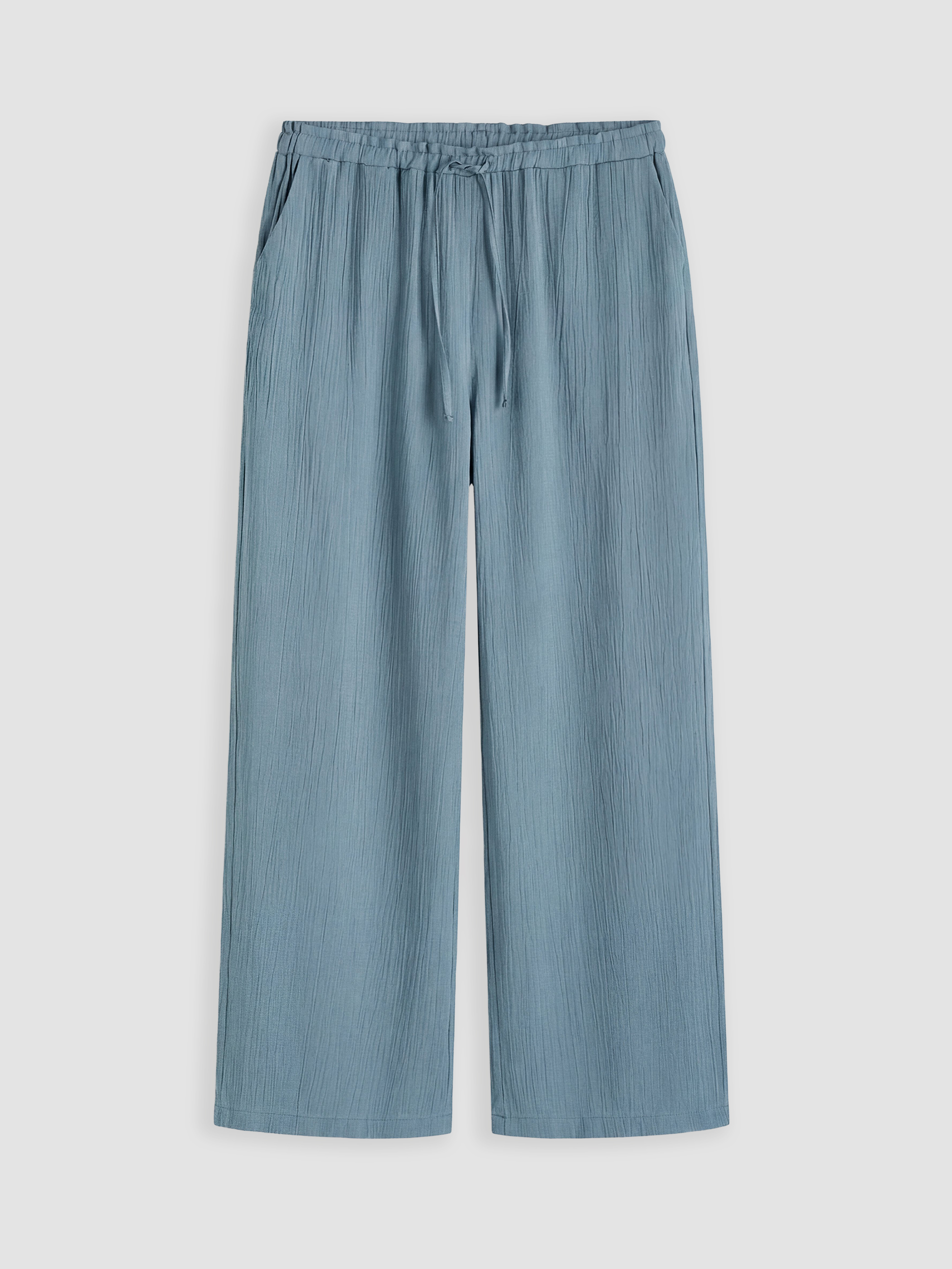 LCW Modest Beli Lastikli Dokulu Kadın Pantolon görsel 4