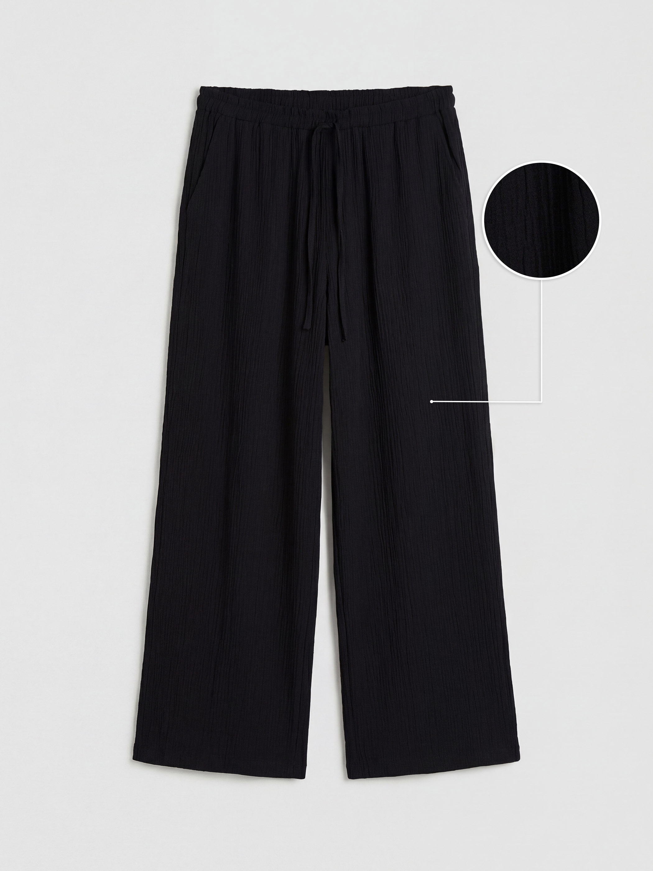 LCW Modest Beli Lastikli Dokulu Kadın Pantolon görsel 4