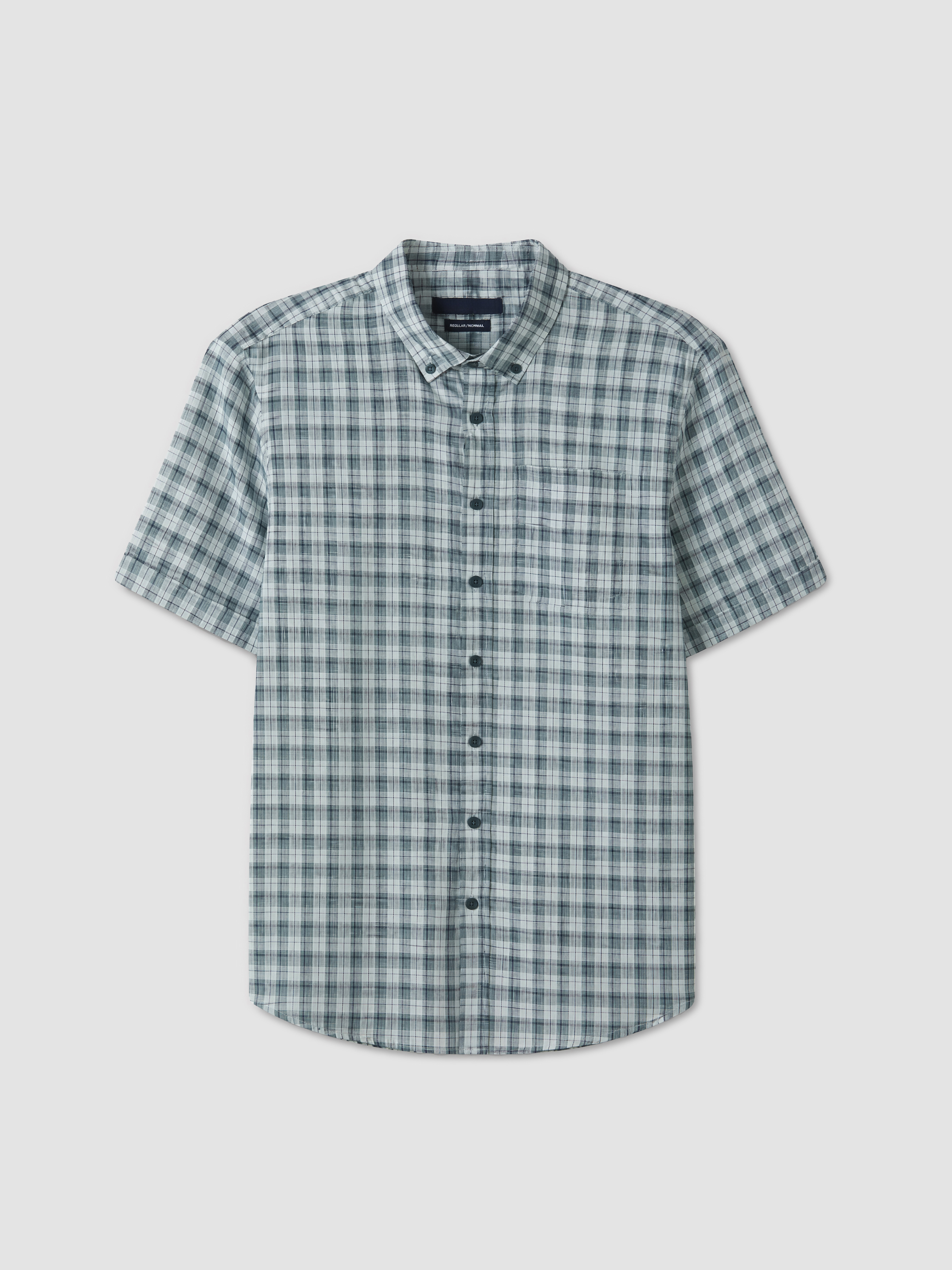 LCWAIKIKI Classic Regular Fit Ekose Poplin Erkek Gömlek görsel 5