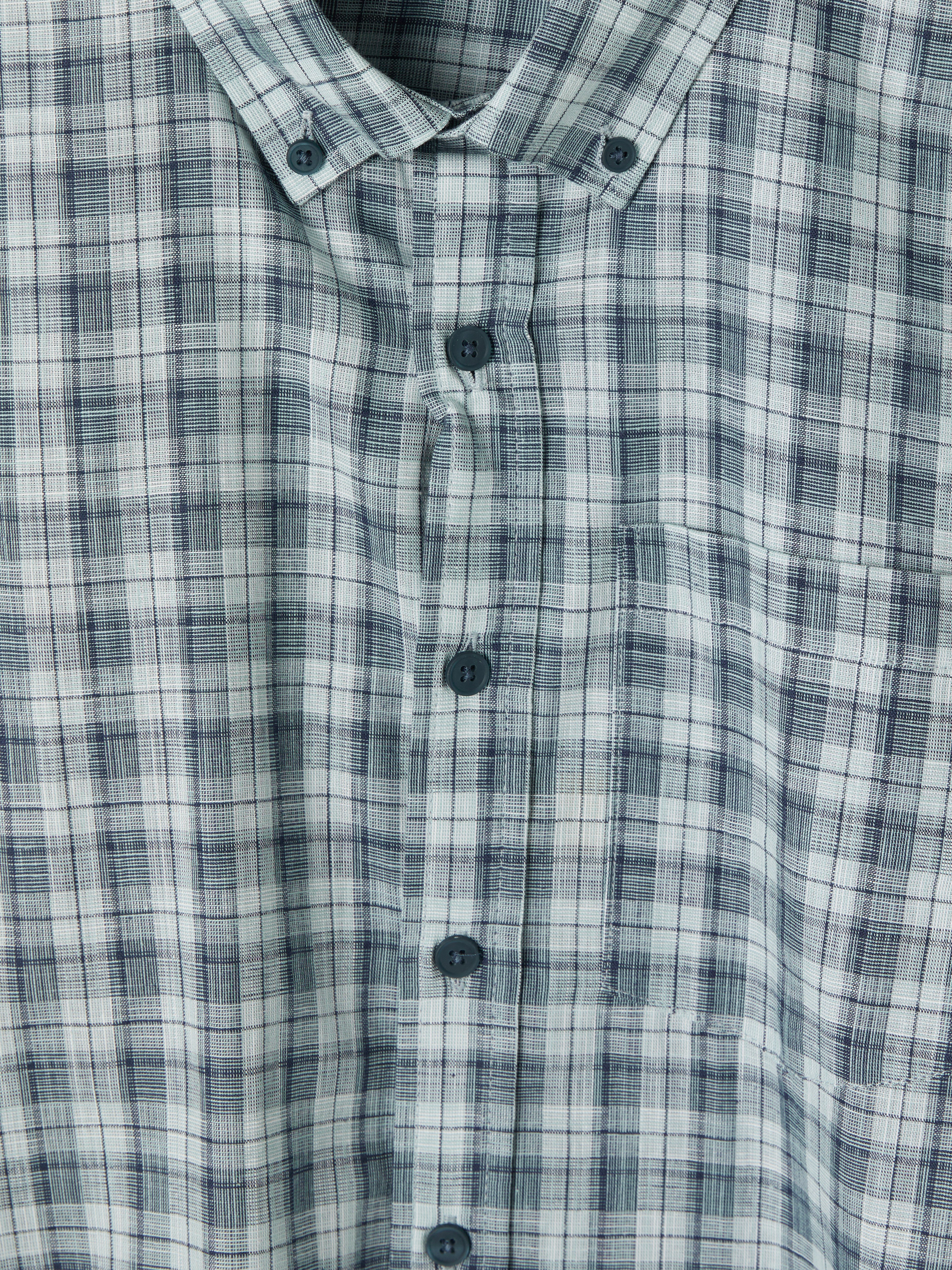 LCWAIKIKI Classic Regular Fit Ekose Poplin Erkek Gömlek görsel 7