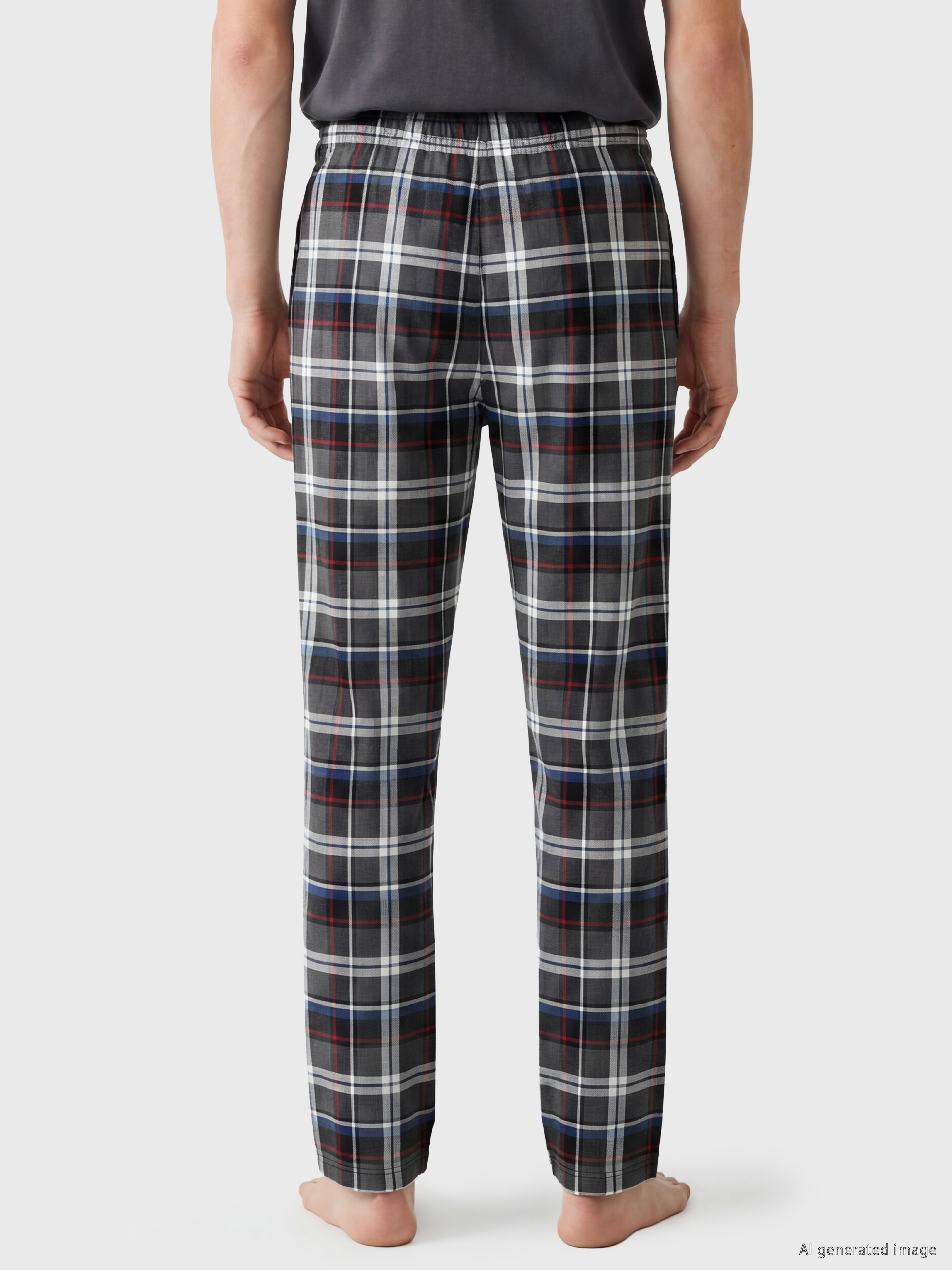 LC WAIKIKI Regular Fit Ekose Erkek Pijama Altı görsel 4