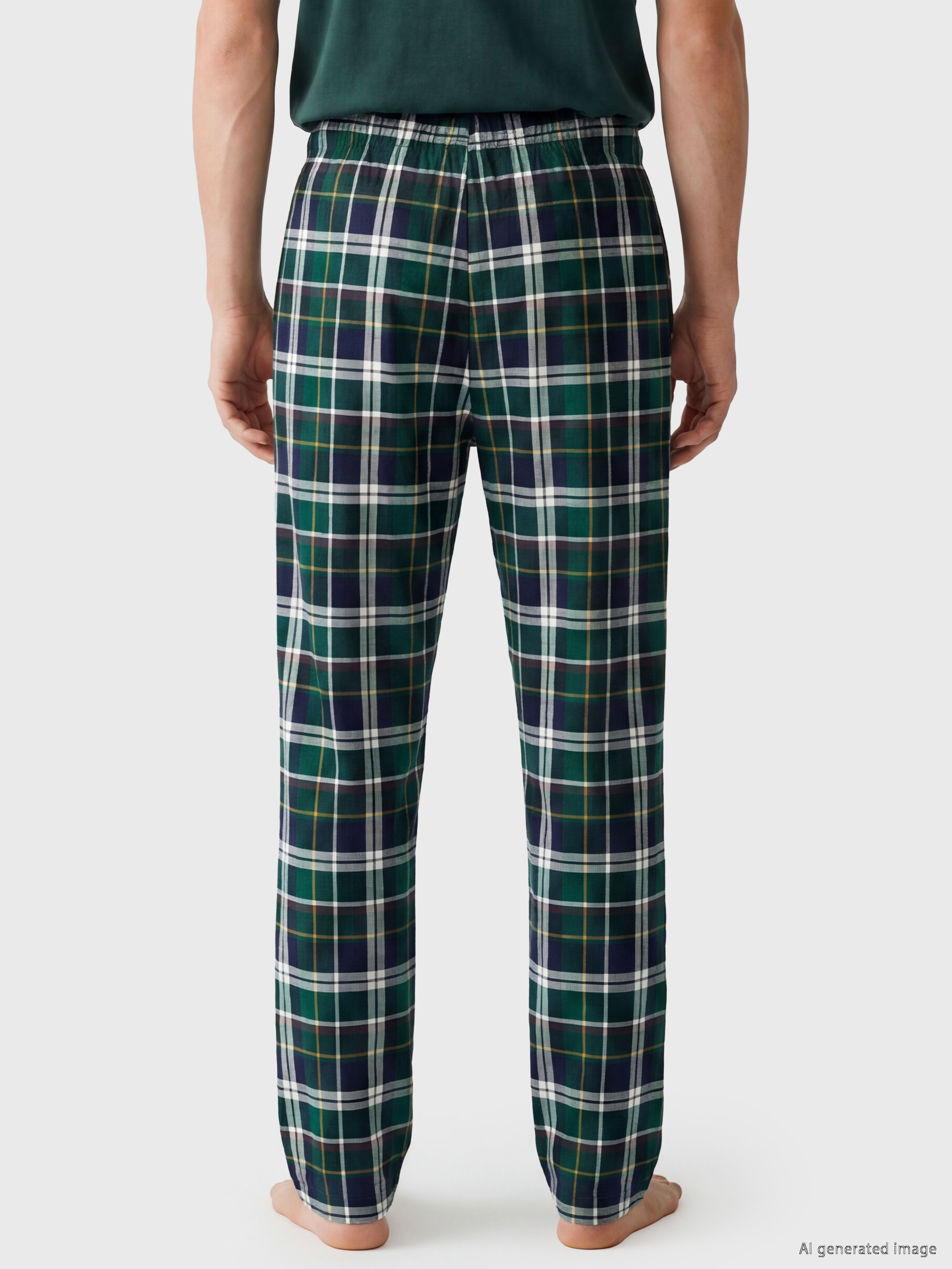 LC WAIKIKI Regular Fit Ekose Erkek Pijama Altı görsel 4